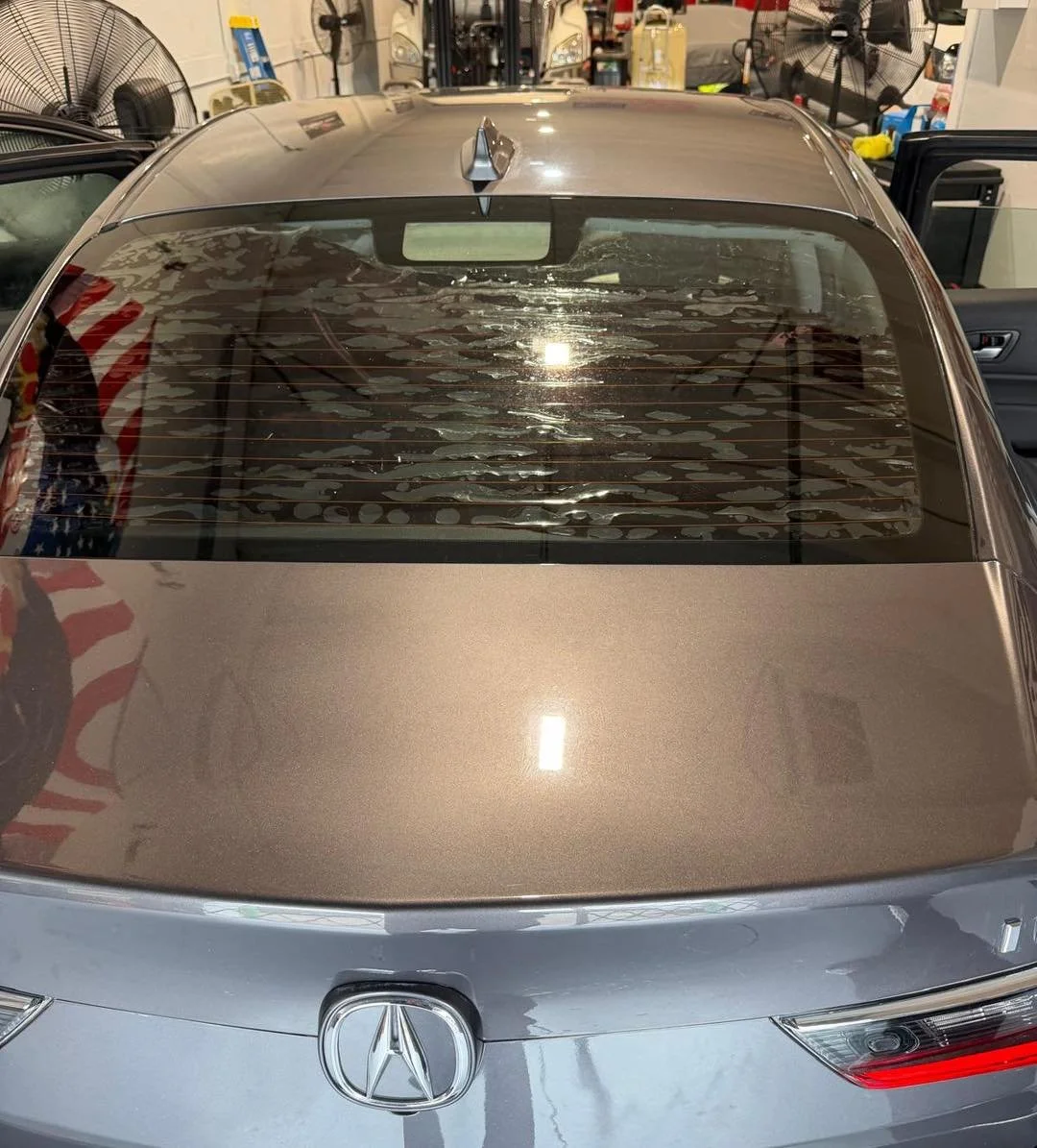 Tint removal! It takes hard work, effort and a little patience but we got this☀️ #FleetManagement #Autoshop #upfitting #car #carcare #tint #cartintservice #tintremoval
