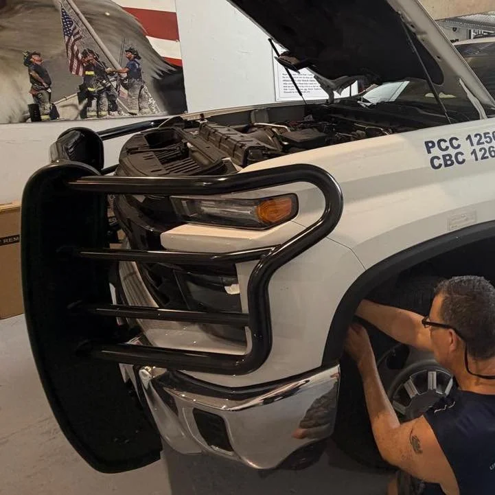 A little behind the scenes. Make sure your lights actually add visibility 💡🔆 #FleetManagement #Autoshop #upfitting #car #carcare #carlights #CarLighting