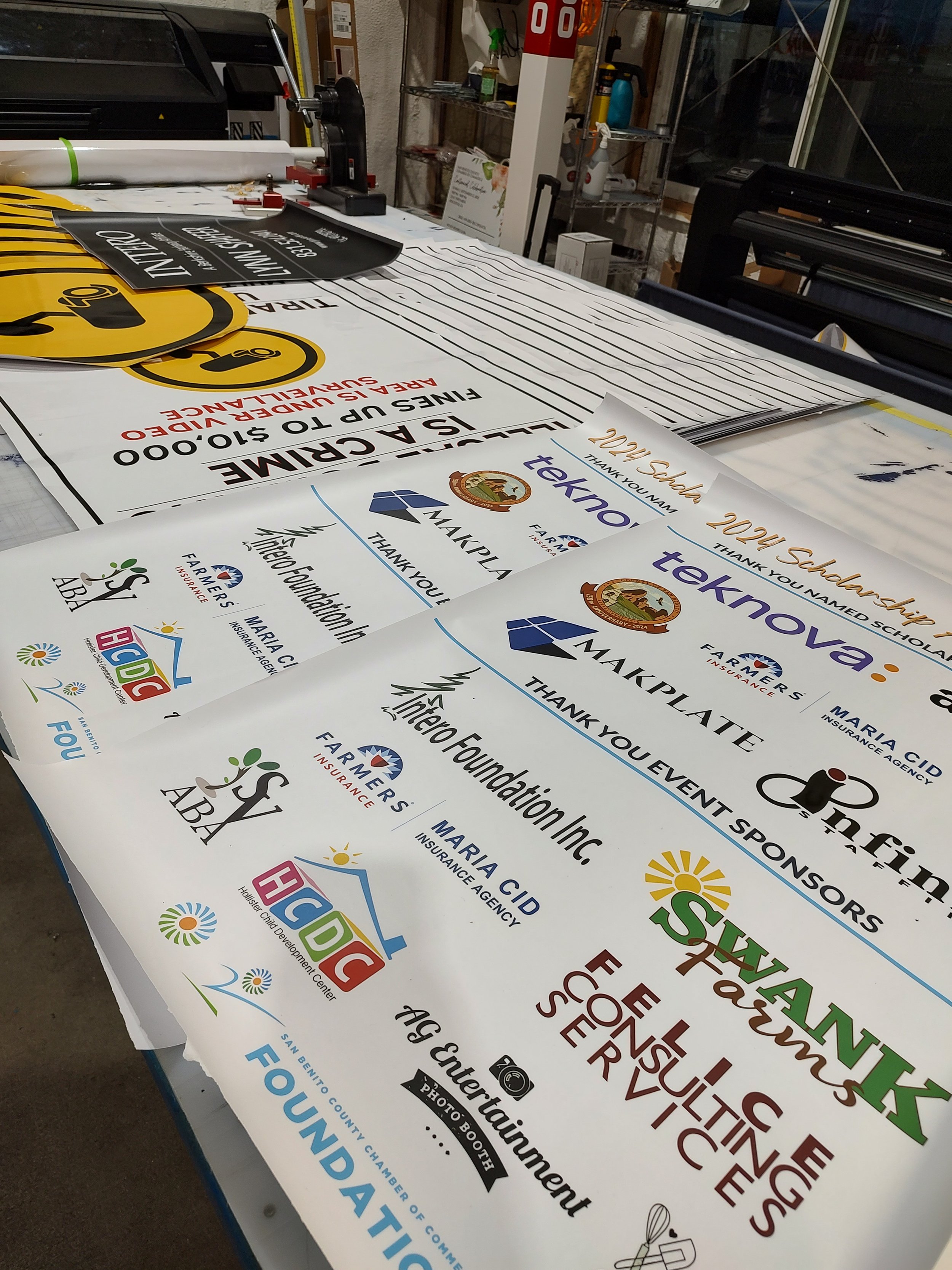 Long Sign Print Pages-LG Sign Co. Hollister Premiere on-site sign and printing company