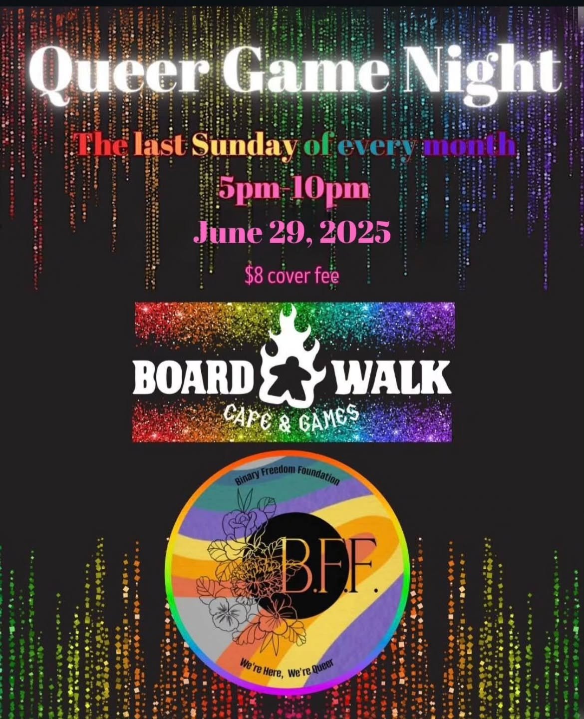 Its almost that time again! Come join us for another game night at @boardwalkcafegames!
