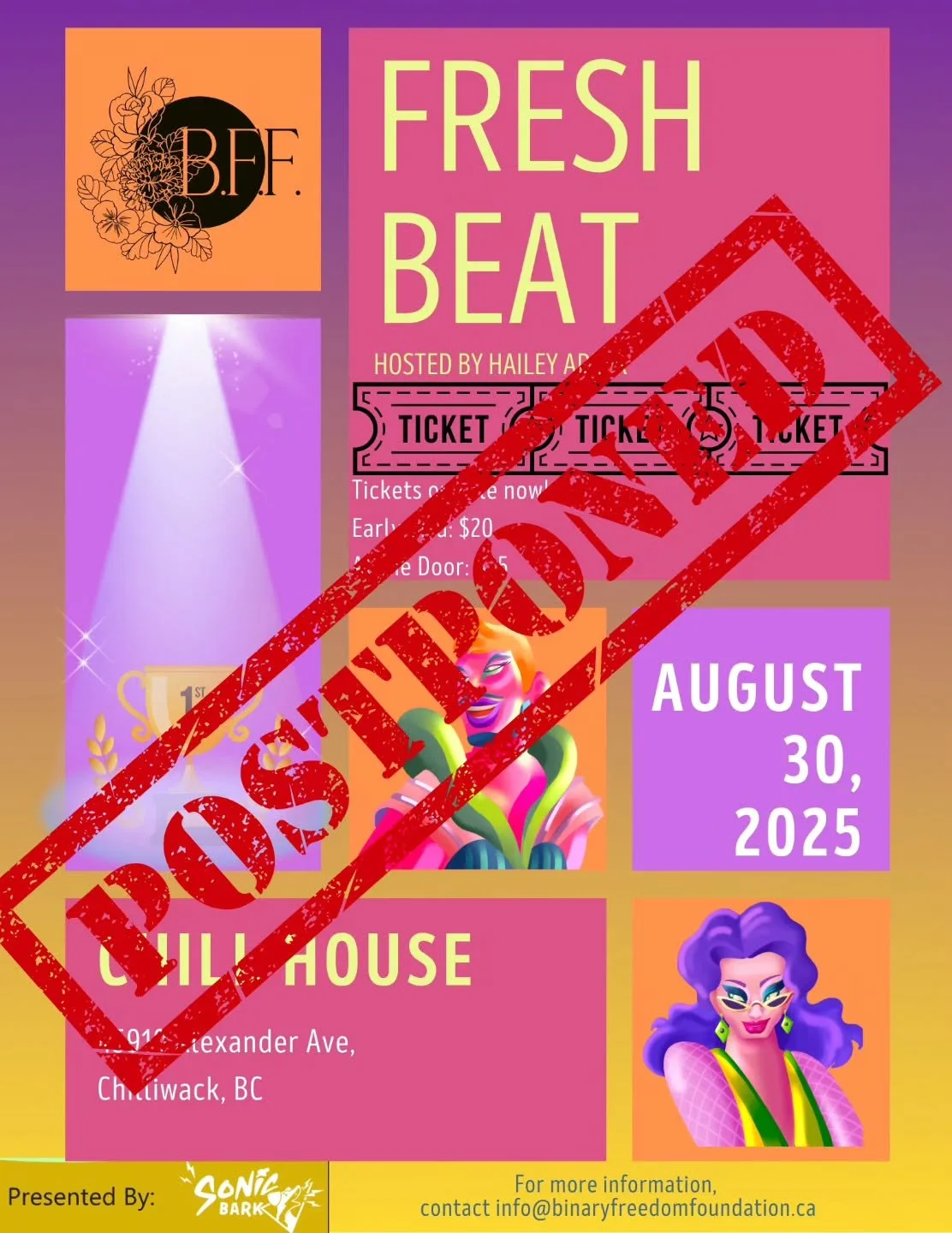 🌱🎶 Fresh Beat Update 🎶🌱

Hey friends! We&rsquo;ve had to shuffle things around a little,  turns out life had other plans for us. To make sure everyone gets the full Fresh Beat experience (with no last-minute chaos), we&rsquo;re moving the event t