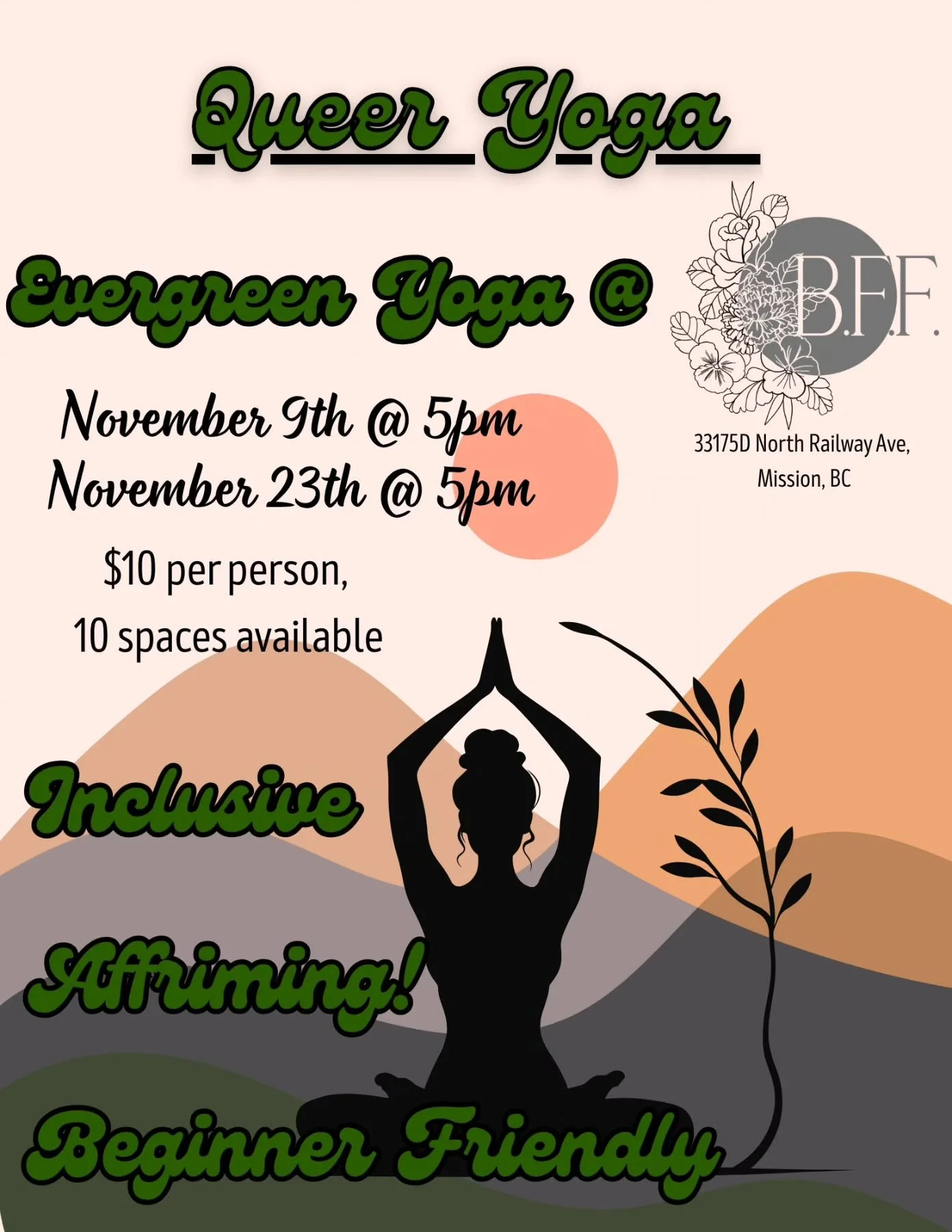 Its almost YOGA TIME! Don't forget to RSVP ahead of time by sending us a quick DM to secure your spot!