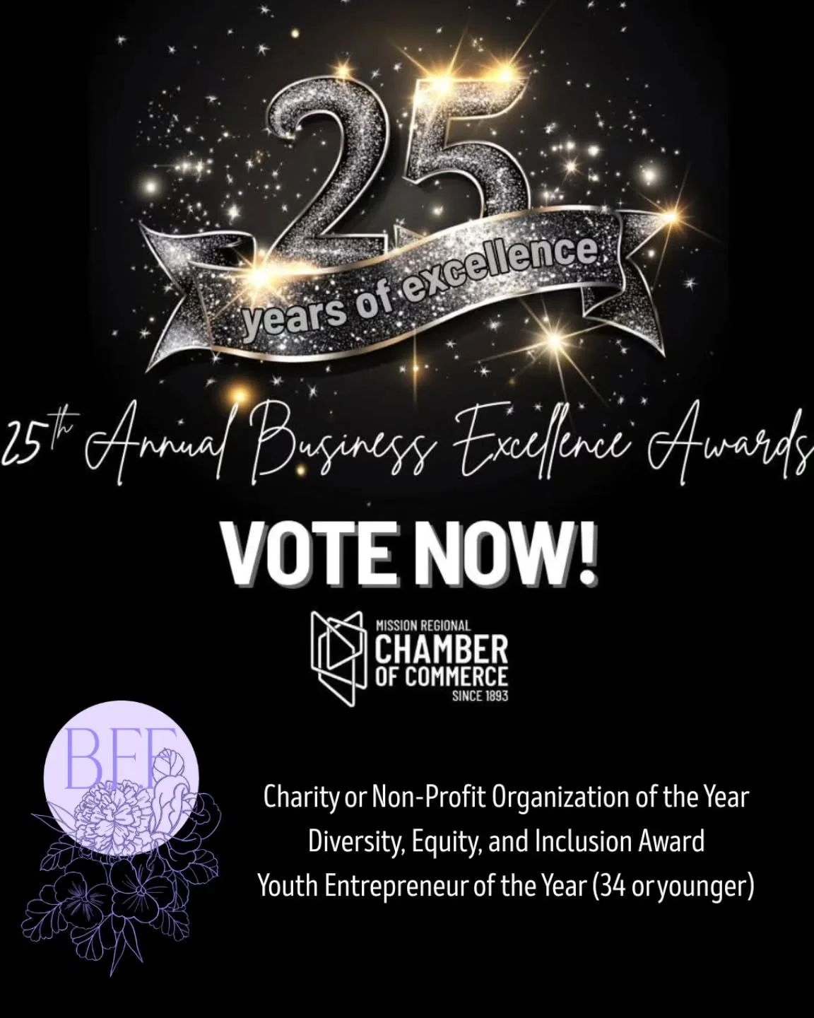 We are so excited to announce that BFF and our Co-Founder Briana Lachance were nominated for multiple awards this year with the @missionchamberbc 

Voting is currently now open so we are asking for all of you to please go vote now! Lets show Mission 