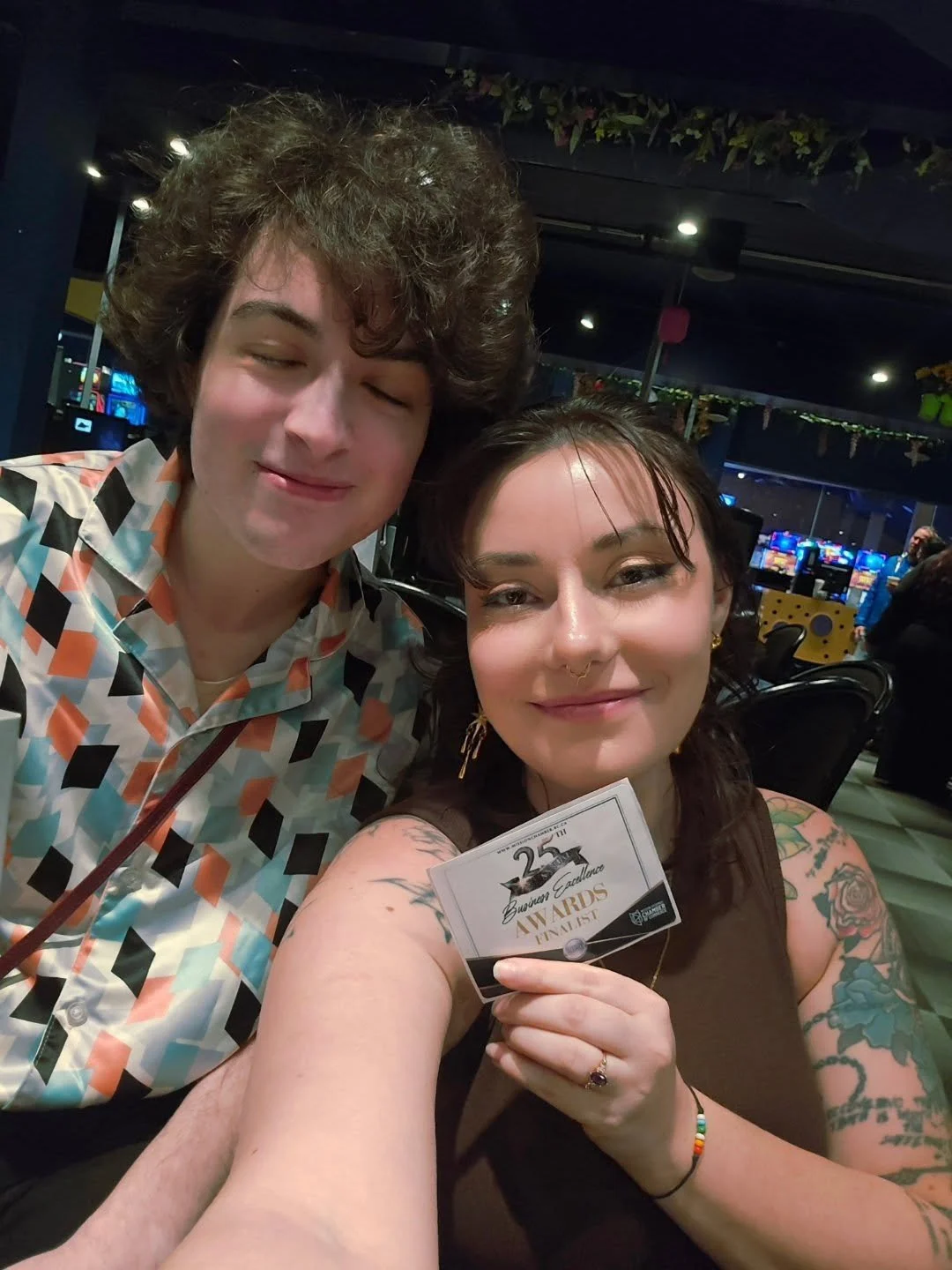 WE DID IT!!! THANK YOU TO EVERYONE WHO VOTED❤️

BFF is a finalists in two of the three categories we were nominated for and you may not be able to see it in the photo but I (Briana) had tears in my eyes the entire night. We are so lucky to have built