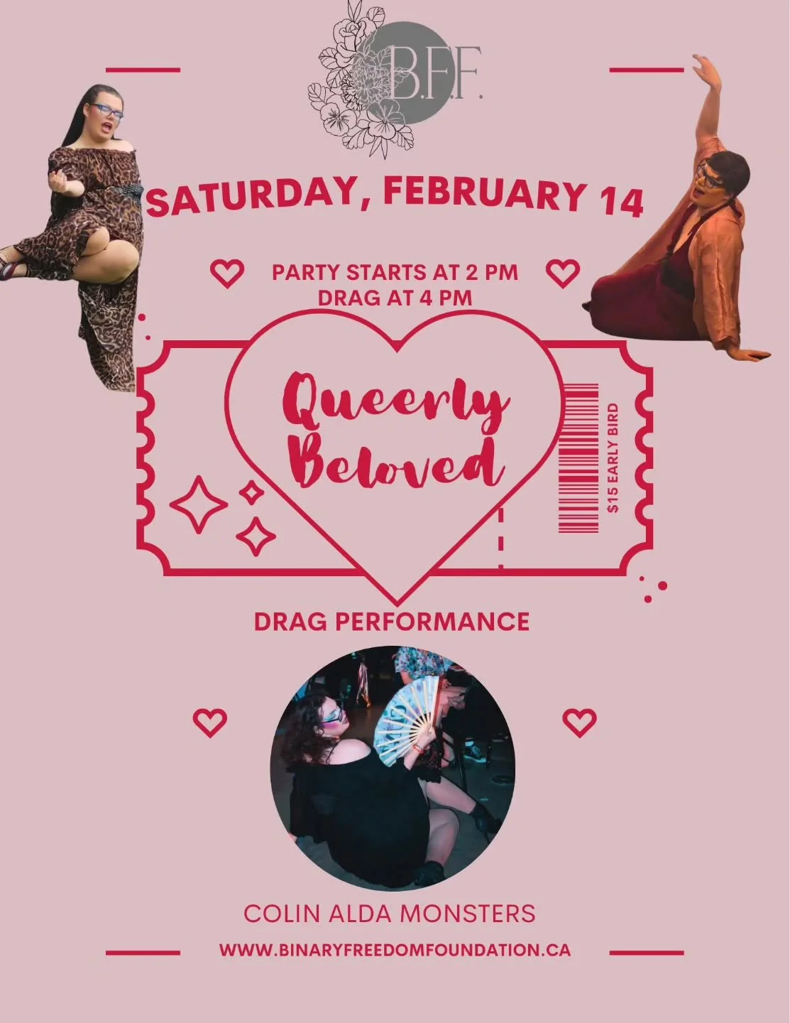 This February 14th, love is in the performance! 💖 Join us for our Queerly Beloved event, where we'll be celebrating love, identity, and DRAG! @colinaldamonsters will be joining us to bring the fun!

.
.
.
.

#QueerlyBeloved #LoveIsLove #ValentinesDa