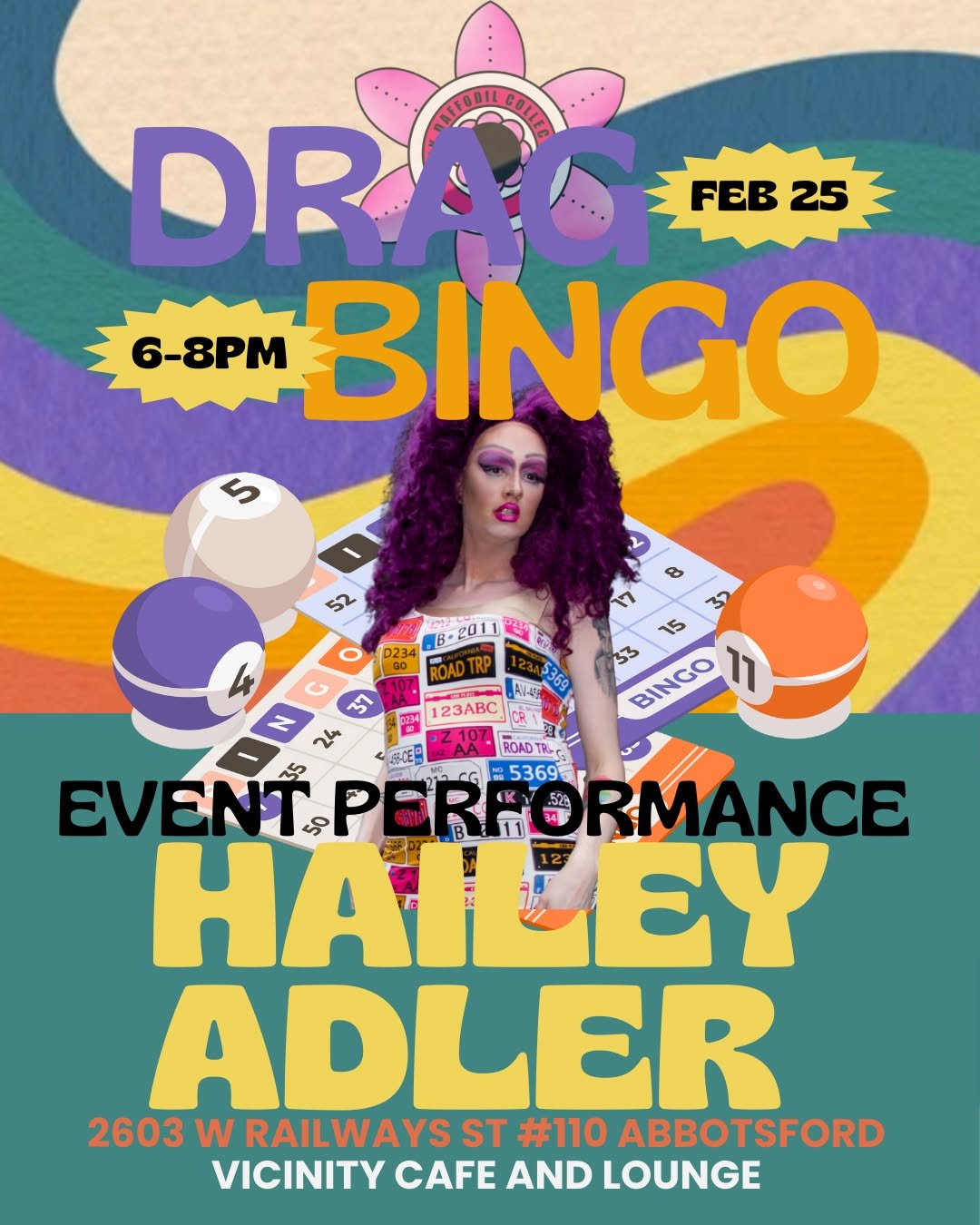 COME ONE COME ALL TO AN INCREDIBLE AND AMAZING NIGHT OF DRAG BINGO WITH THE BEAUTIFUL AND TALENTED @thehuntyadler !!! 

Hosted by the wonderful @vcafe2024 at 2603 W Railway st #110 Abbotsford on Feburary 25th at 6pm!!

Be sure to bring tips for the i
