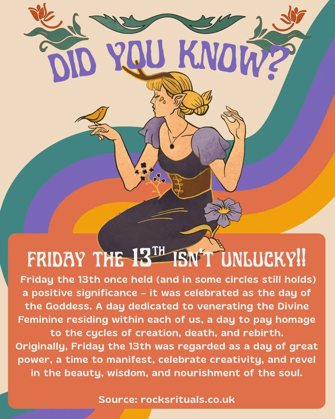 DID YOU KNOW?
Friday the 13th wasn't always unlucky.

Friday the 13th and its association with bad luck was first written about in 19th-century France. An article published in 1834 in the French literary magazine Revue de Paris by Italian author Marq