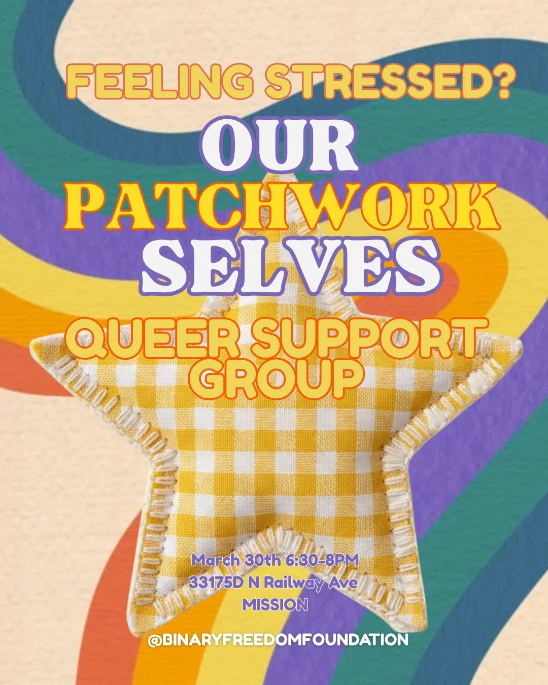 TODAY'S THE DAY!!
Feeling anxious? General winter blues? Come join our
support group Monday March 30th and connect with
more folks in your community 💕

Hosted at the BFF location at 33175 D North Railway
Ave, Mission, BC 6:30-8pm

#mentalhealth #men