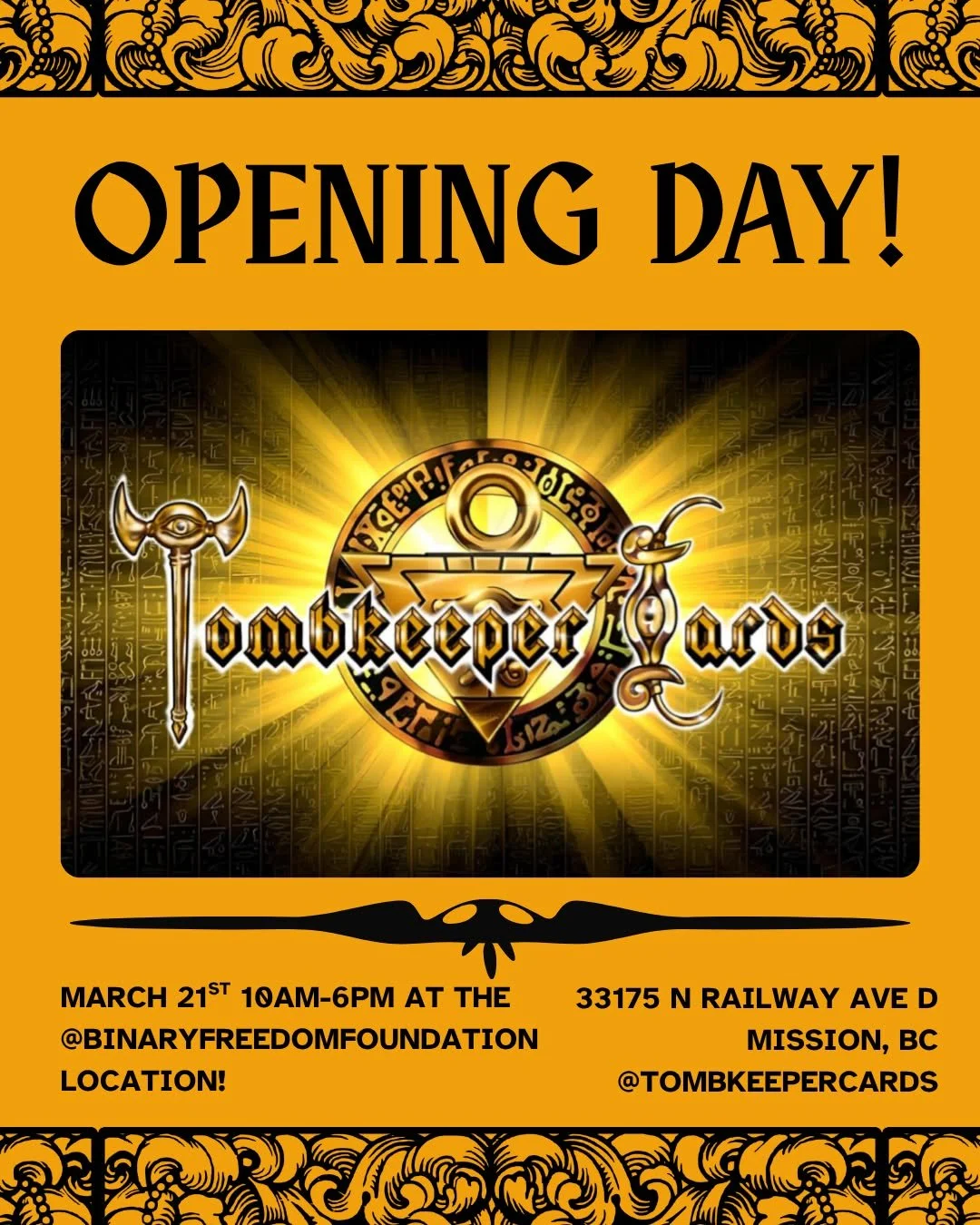 COME ONE COME ALL- @tombkeepercards HAVE SET UP RESIDENCE WITHIN OUR HALLS!
Come check out their incredible collection of your
favourite Pok&eacute;mon, MTG, One Piece, Lorcana,
Yu-Gi-Oh, topps, piggybanx, sports cards, hockey
cards and more!!

33175