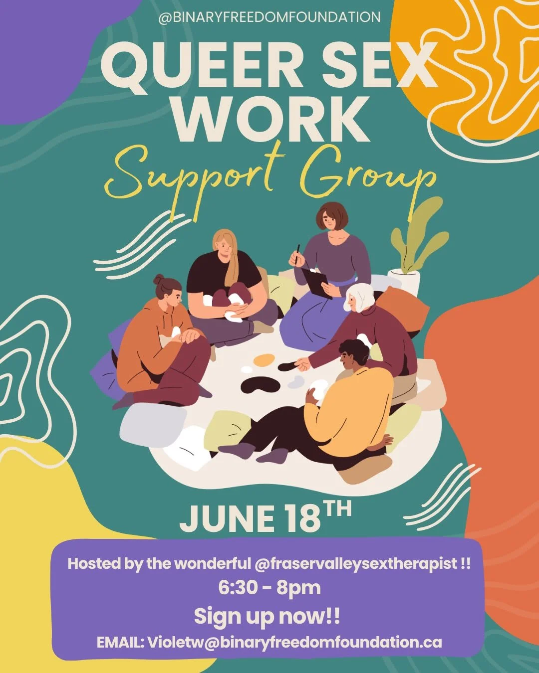Are you a sex worker within the 2SLGBTQIA+ community? Support and resources are available to facilitate safety, community and a good work environment. Come join your fellow queer sex workers to learn from each other and navigate this
difficult career