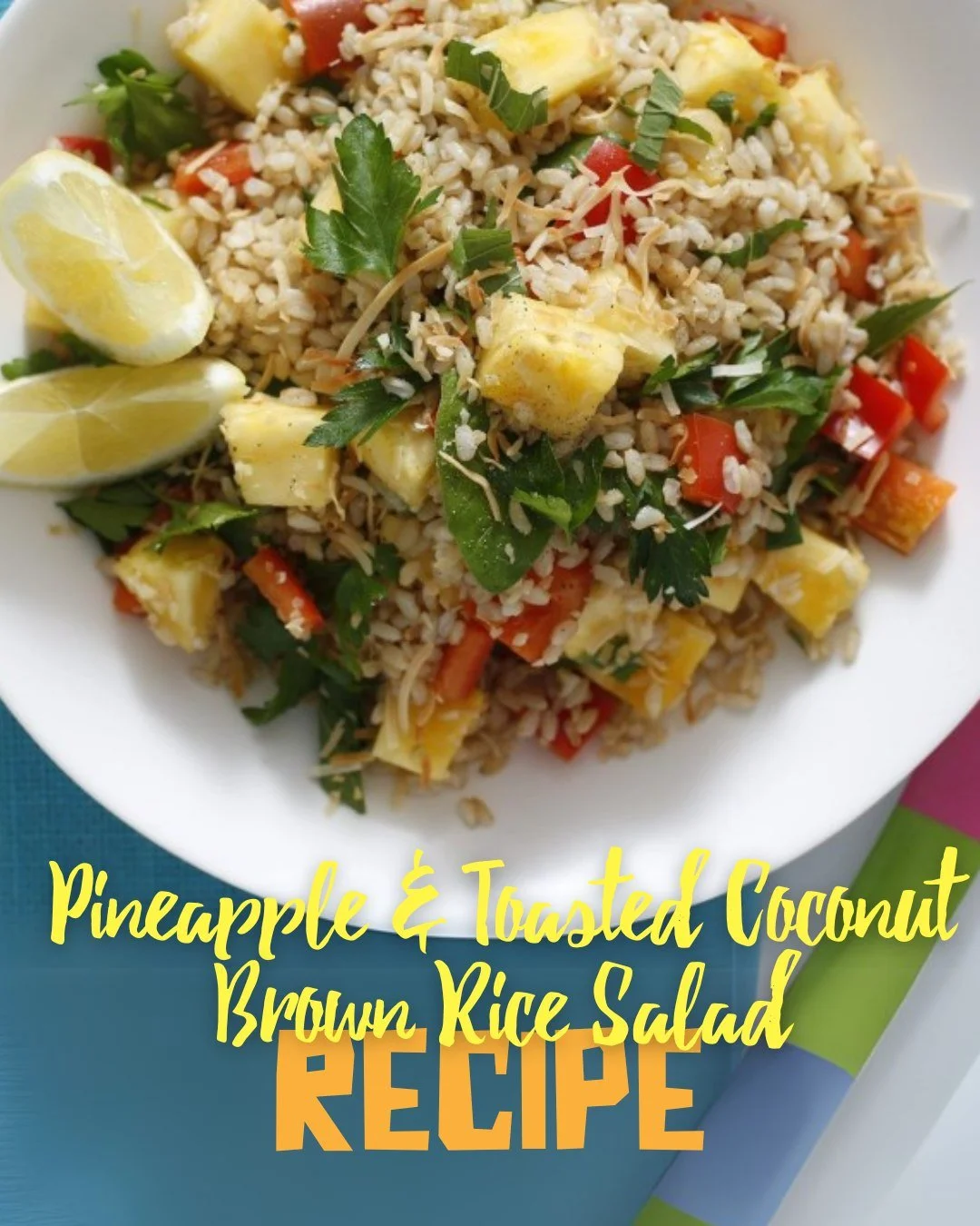 Take your meal prep up a notch with this Pineapple and Toasted Coconut Brown Rice Salad. 🍚

Ready in minutes and full of fibre, this vegetarian-friendly dish is bursting with fresh herbs, greens and sweet tropical flavours. If you&rsquo;re focused o