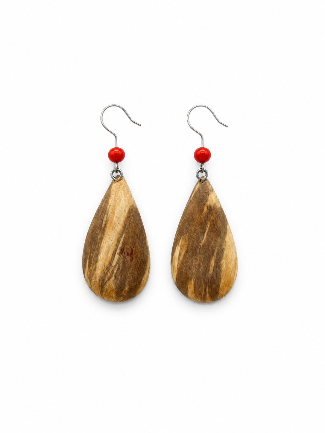 Palo Santo + Huayruro Earrings