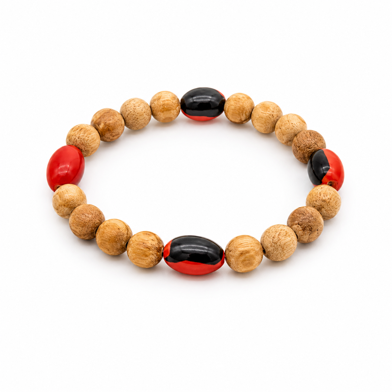 Palo Santo + Huayruro Bracelet – 8mm