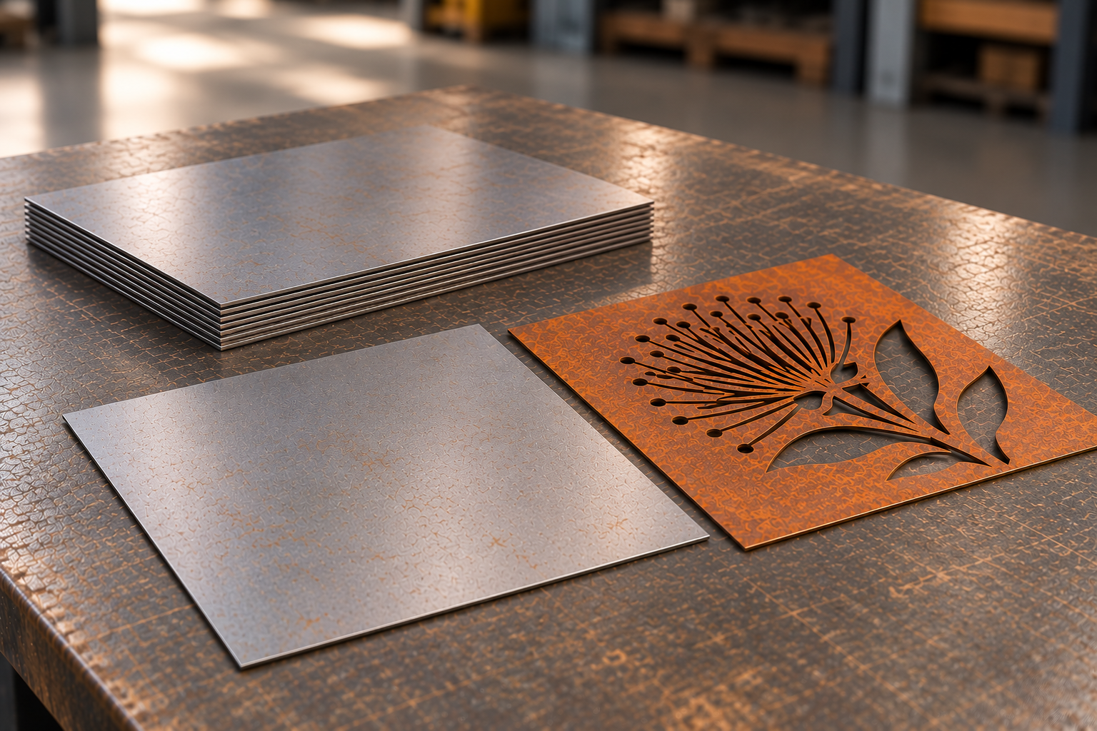 Corten Steel Blanks for Laser Cutting – Packs of 10