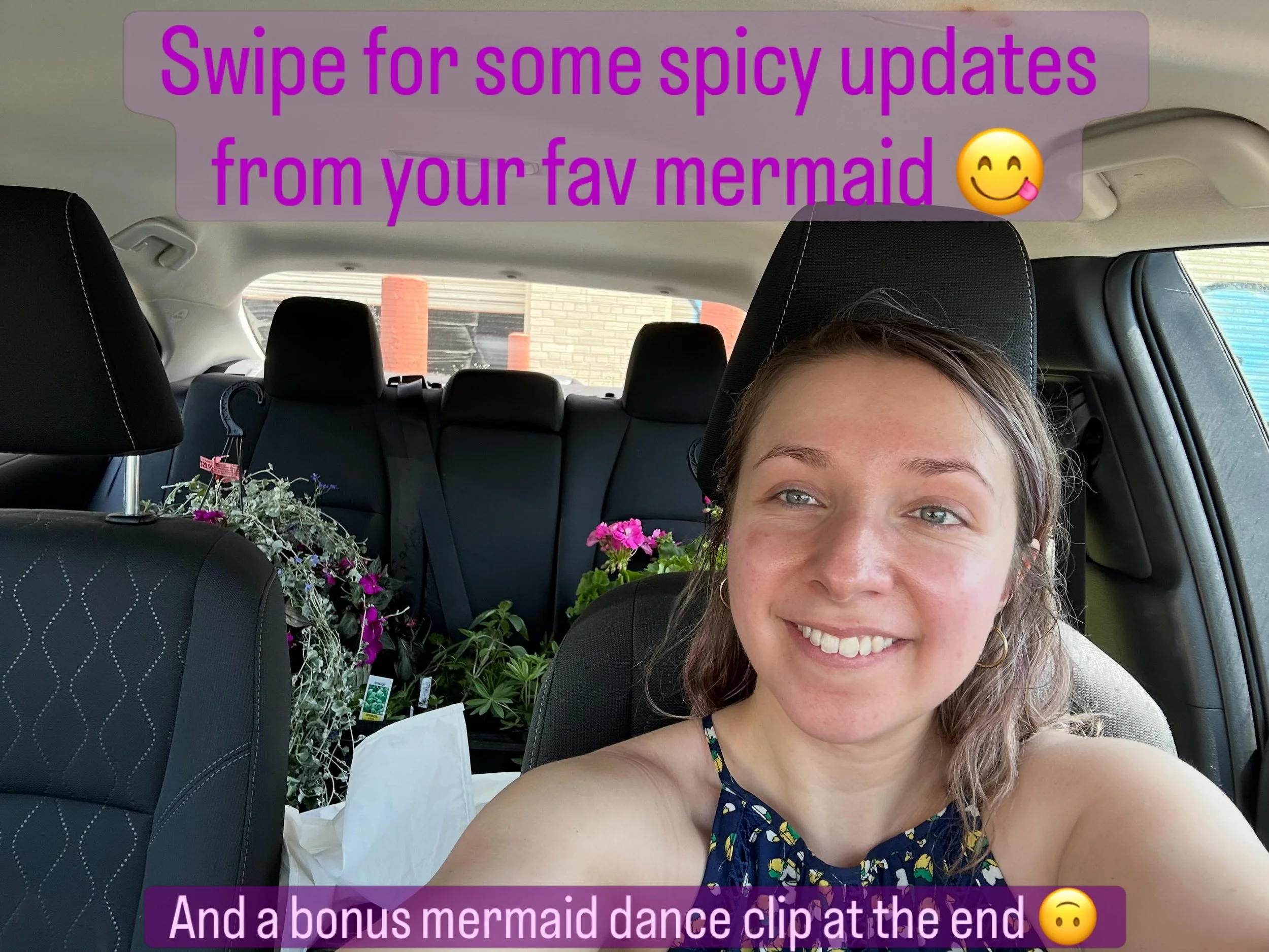 In short: spicy updates, plants, Michigan, new music, and of course mermaid dancing 🧜🏻&zwj;♀️🌈💙

What kinds of plants should I write songs about? 
What kinds of forest sounds should I sample in my music? 

#vocalist #mermaidsofinstagram #singerso