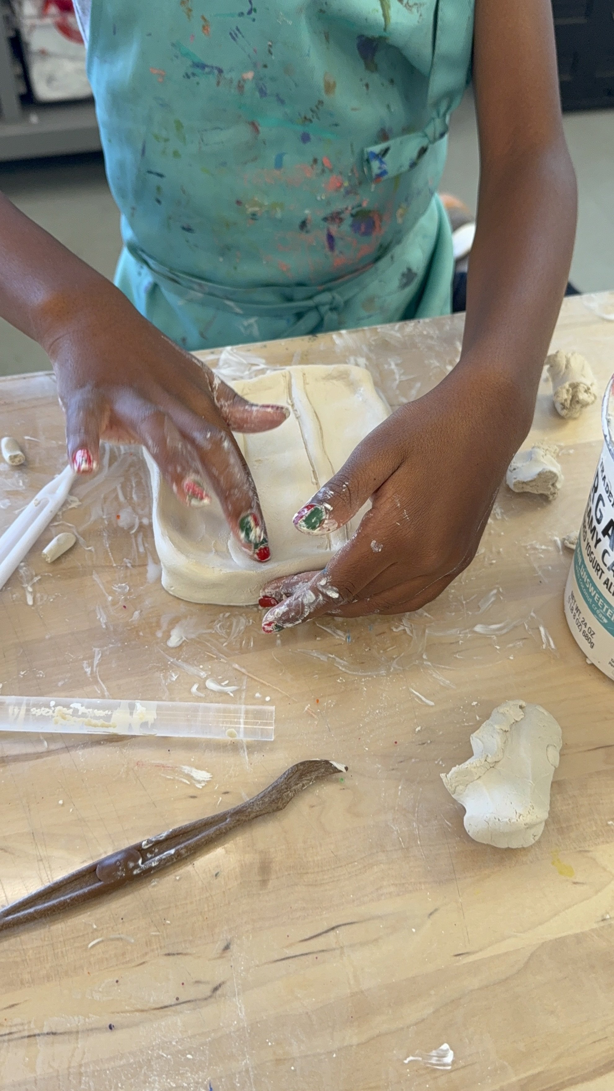 Sculpting in clay club 
