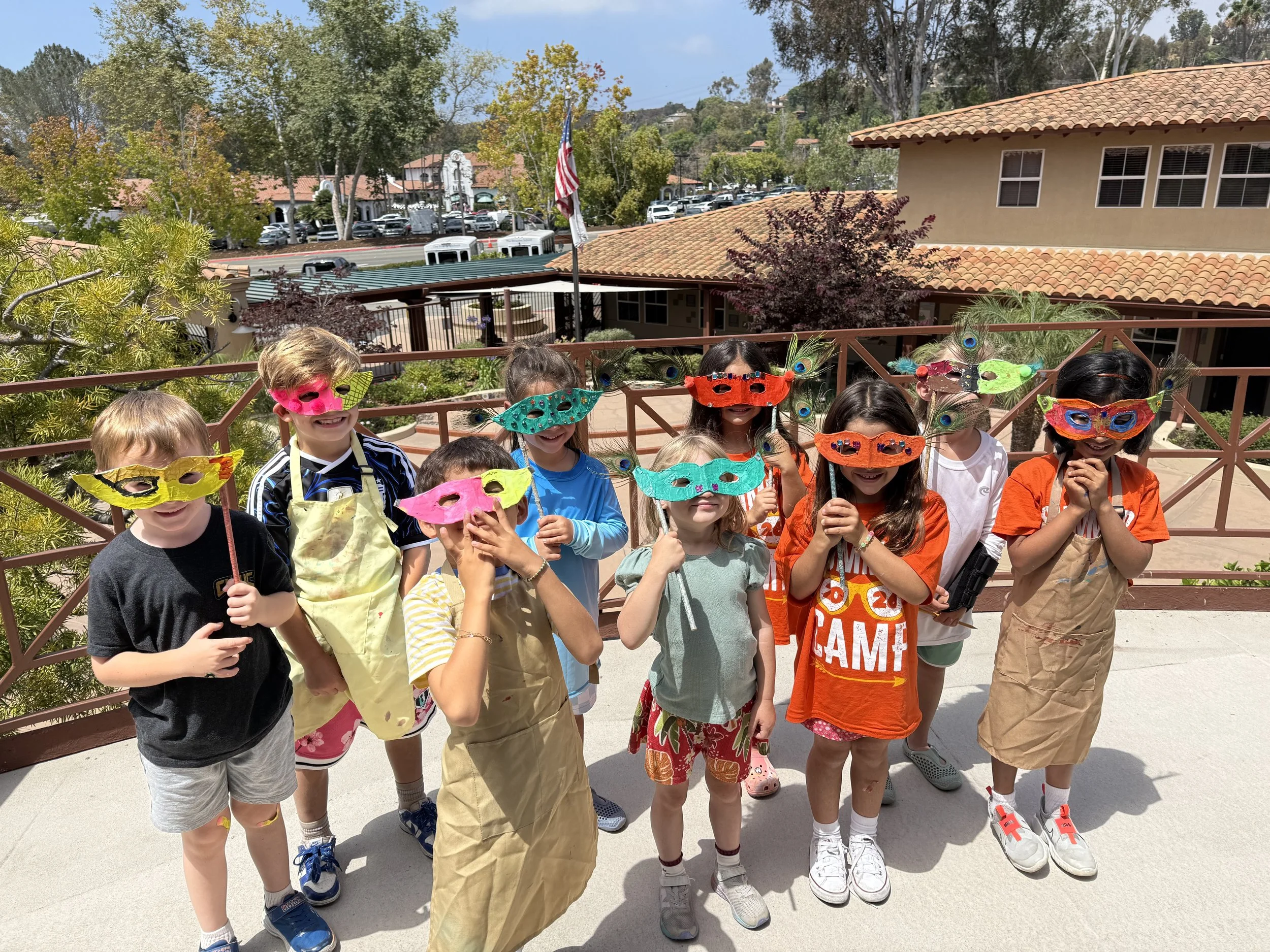 Venetian Masks for Art Around the World Camp