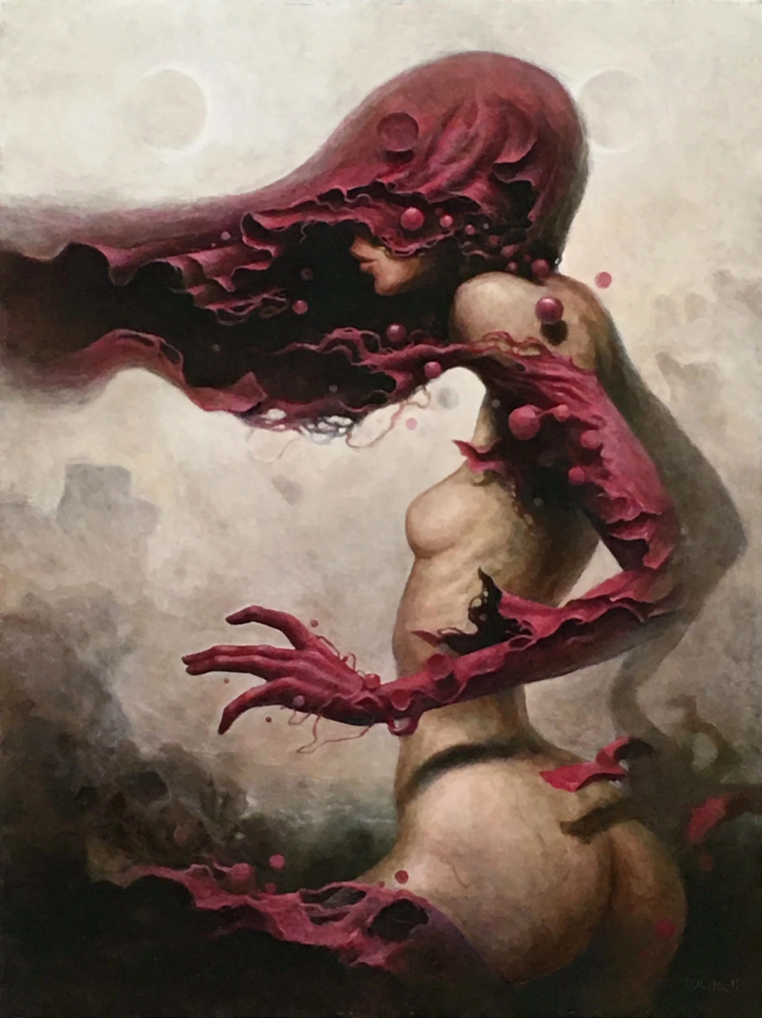 Woman in Magenta