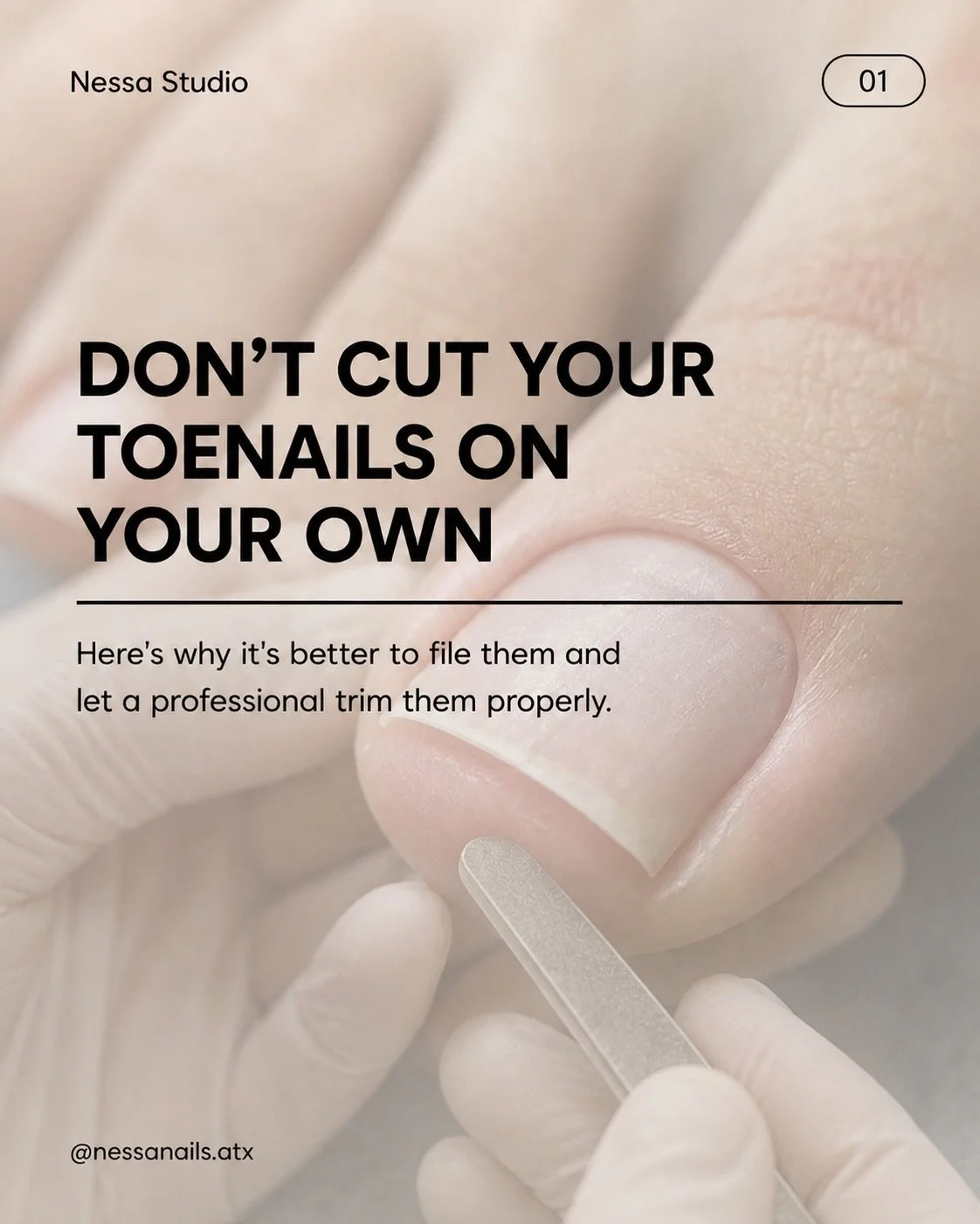 That quick trim at home may seem harmless&hellip; but cutting your toenails too short or rounding the corners can lead to painful ingrown nails. 🦶🏼

If they feel too long between appointments, gently file them instead and let a professional trim th