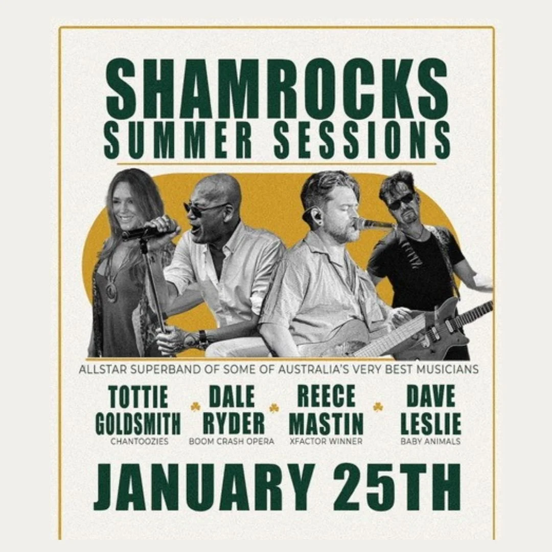 Live Music: Shamrock Summer Sessions - Tottie Goldsmith, Dale Ryder, Reece Mastin & Dave Leslie