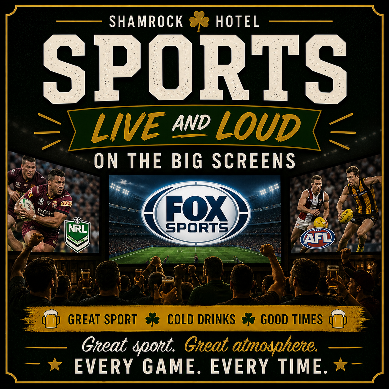 Sport - Live & Loud on the Big Screens