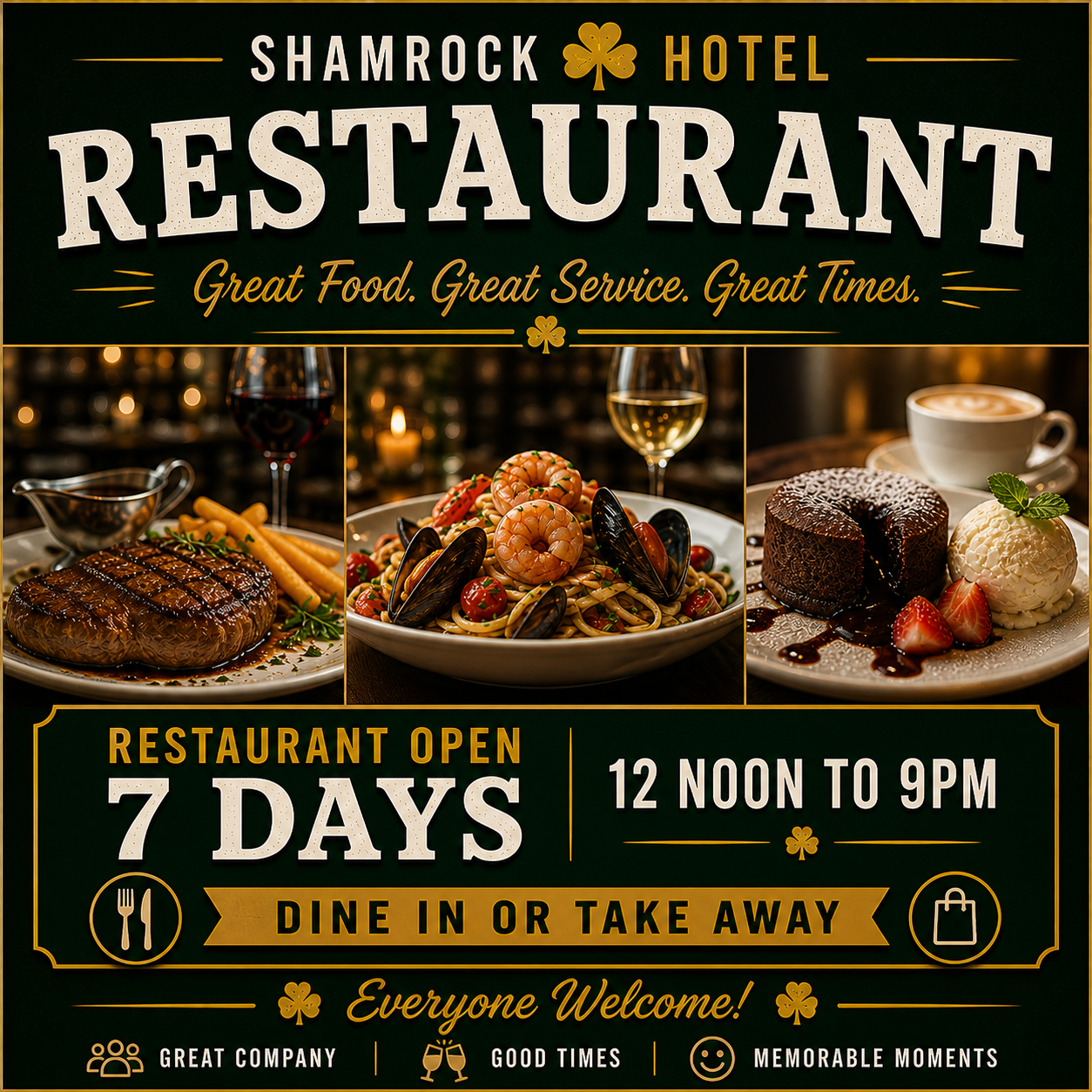 Restaurant - Dine In or Takeaway