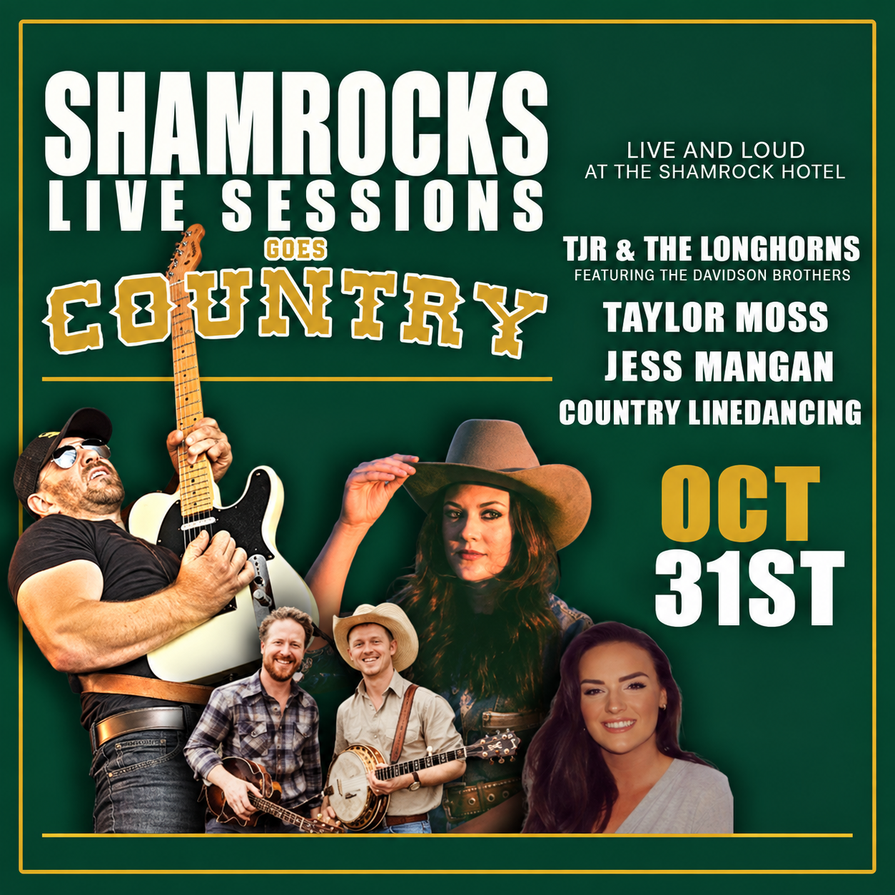 Shamrock Live Session Goes Country