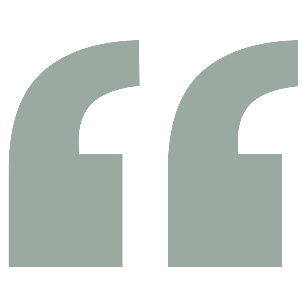 Decorative quotation mark graphic