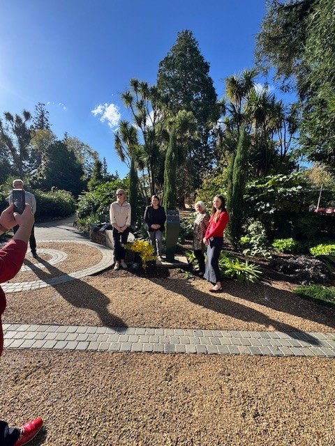 Mayor Cr Tracey Hargreaves officially unveiled a commemorative plaque recognising the funding partners behind the 2024 Fernery Landscape Project within the Ballarat Botanical Gardens.

The Ballarat Botanical Gardens Foundation was proud to contribute