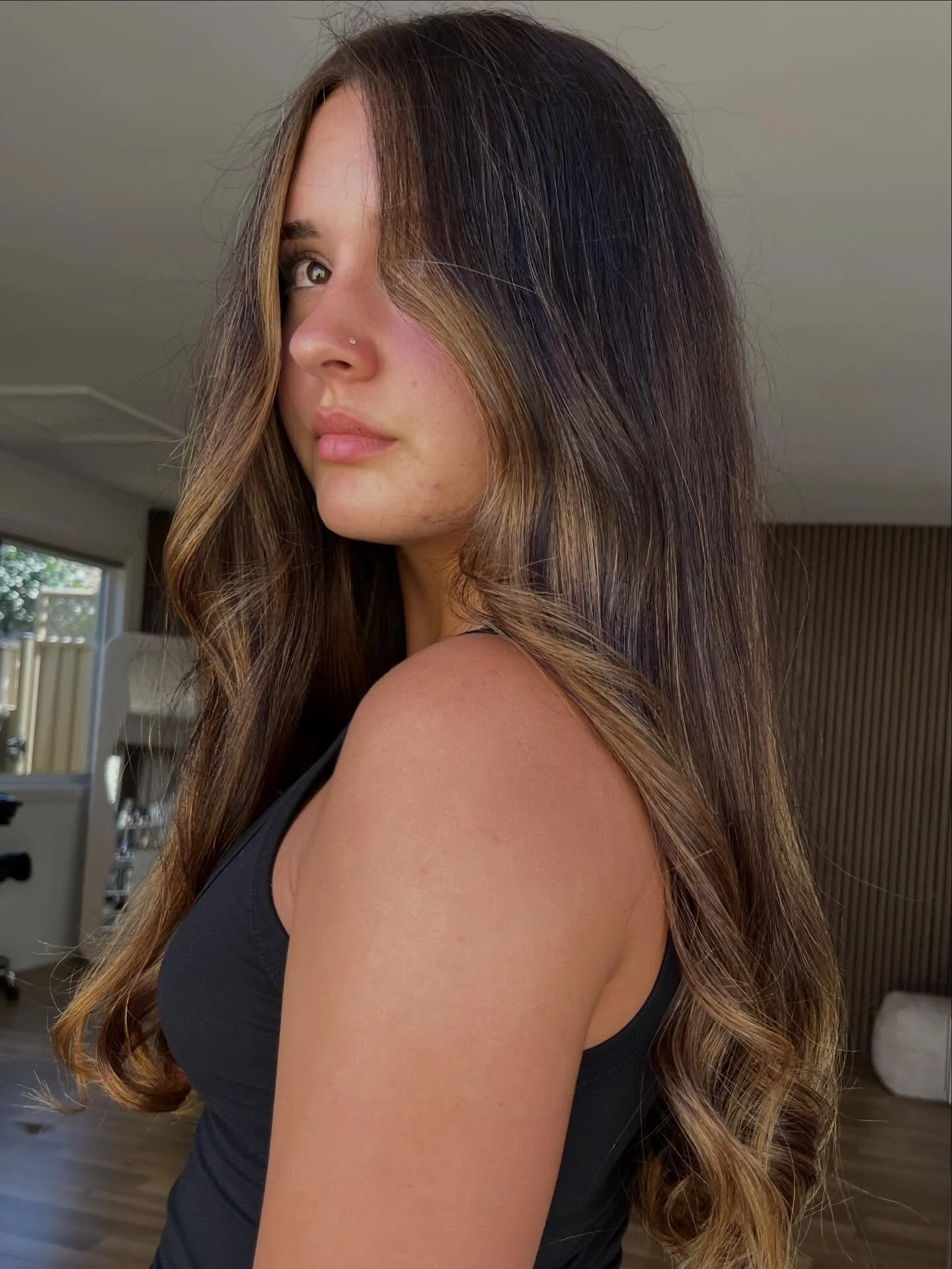 Sun-kissed golden blonde 🌞

The perfect start to transition this beauty onto the lighter side ✨

💇🏽&zwj;♀️ Dimensional Brunette Babe Package

#centralcoasthairdresser #ettalongbeach #hairdresser #balayge #brunettebalayage