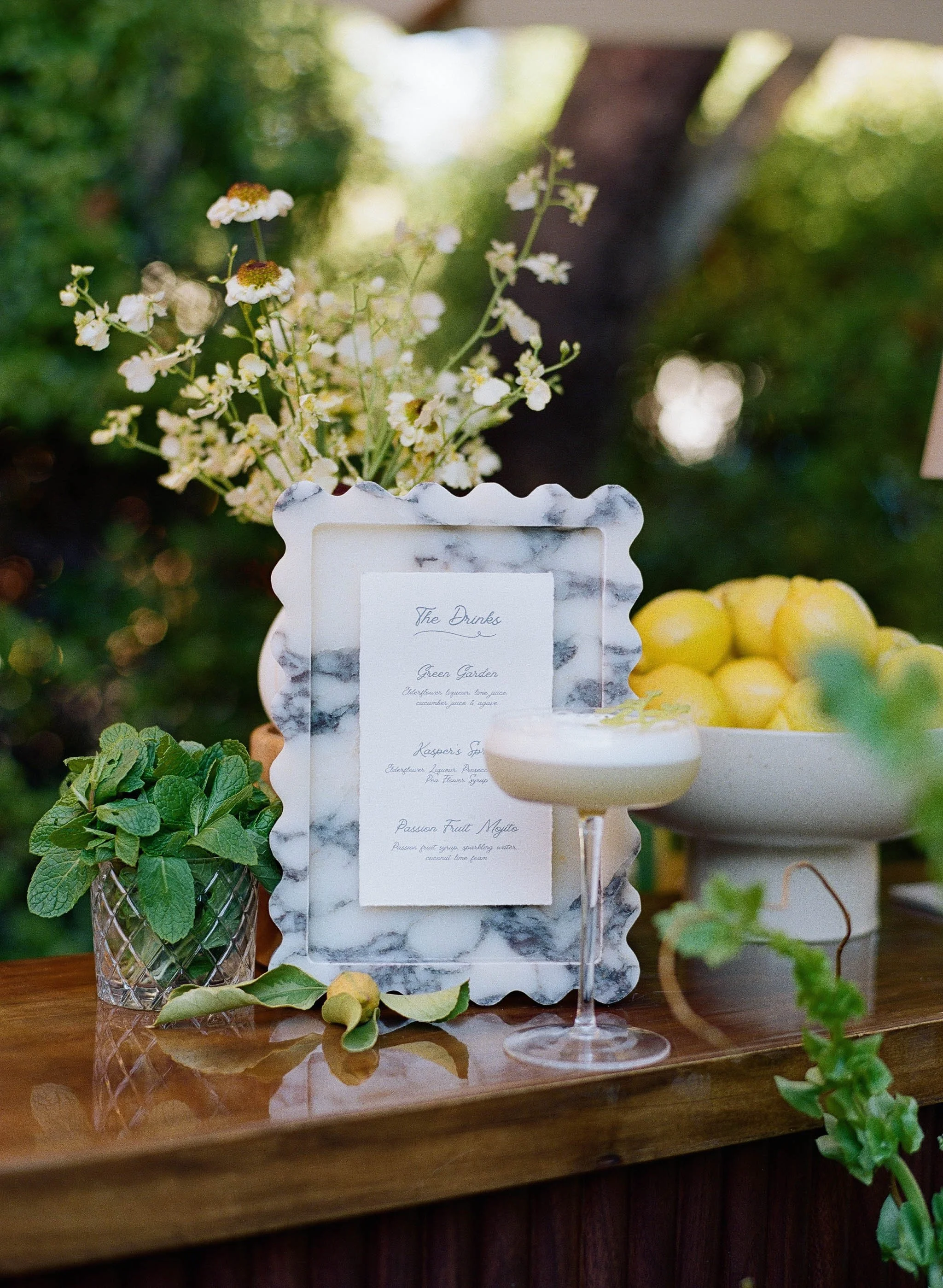 Luxury mobile bartender for private wedding and events in San Francisco.