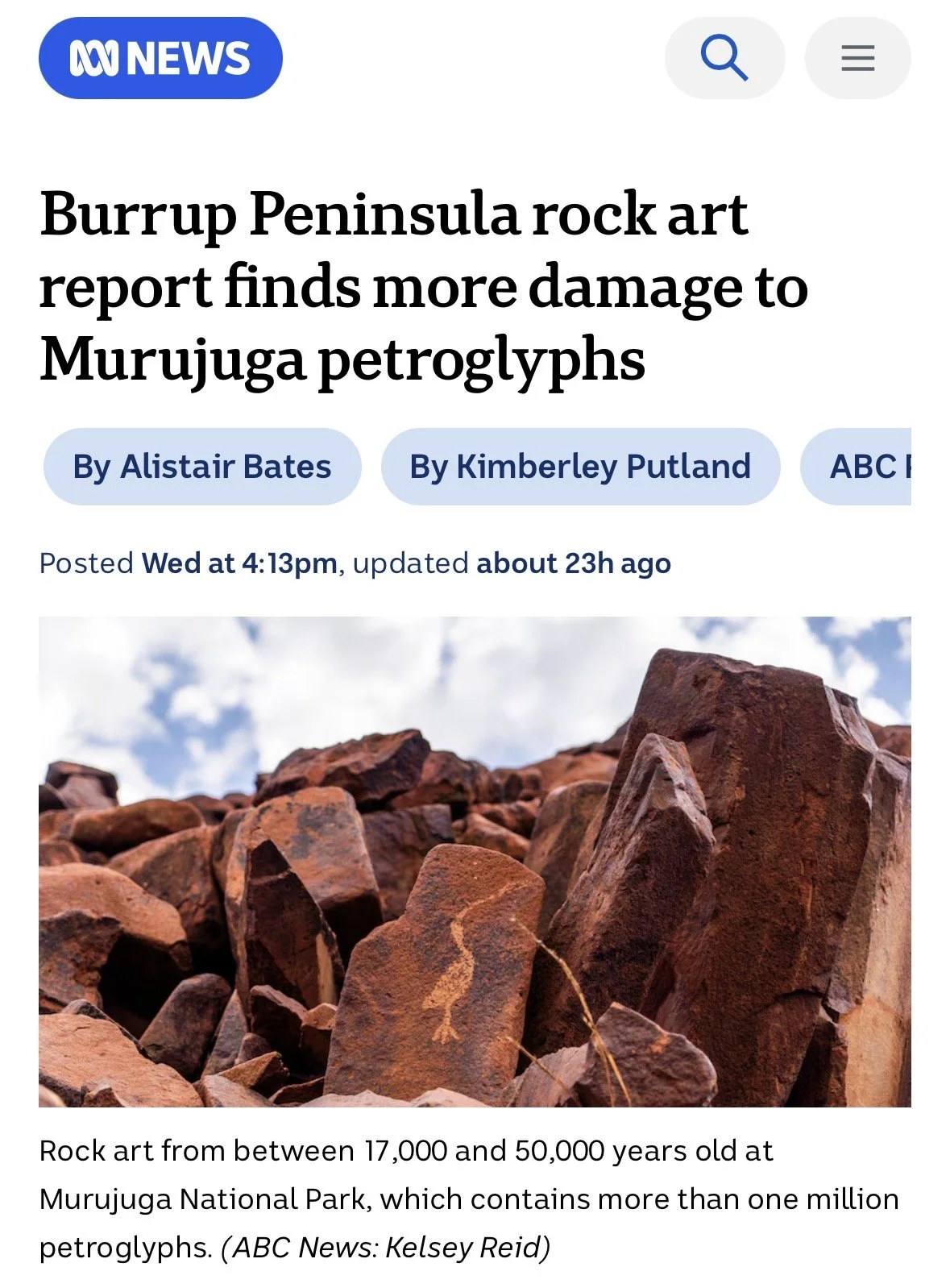 Government monitoring confirms industrial pollution harms World Heritage petroglyphs