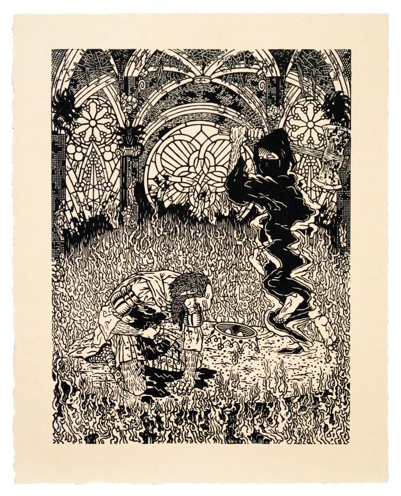Print of Harakiri in the Immortal Hall by Thom Smith