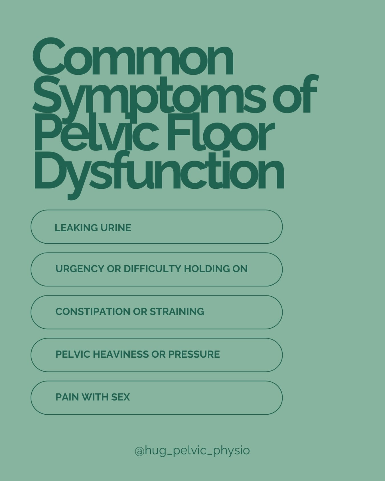 Leaking urine, urgency, constipation, pelvic heaviness, or pain with sex are all signs your pelvic floor might need support.

And they&rsquo;re all actually pretty common&hellip; However, that doesn&rsquo;t mean they have to be considered normal. 

W