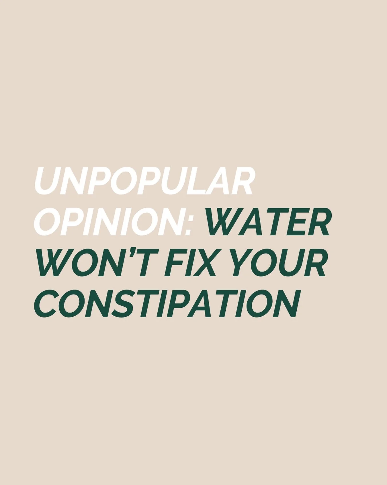 Hydration helps but it&rsquo;s only one piece of the puzzle.
Constipation is often linked to fibre intake, gut motility, and pelvic floor coordination.

If things aren&rsquo;t moving, it&rsquo;s not always about drinking more.

Follow to learn more. 