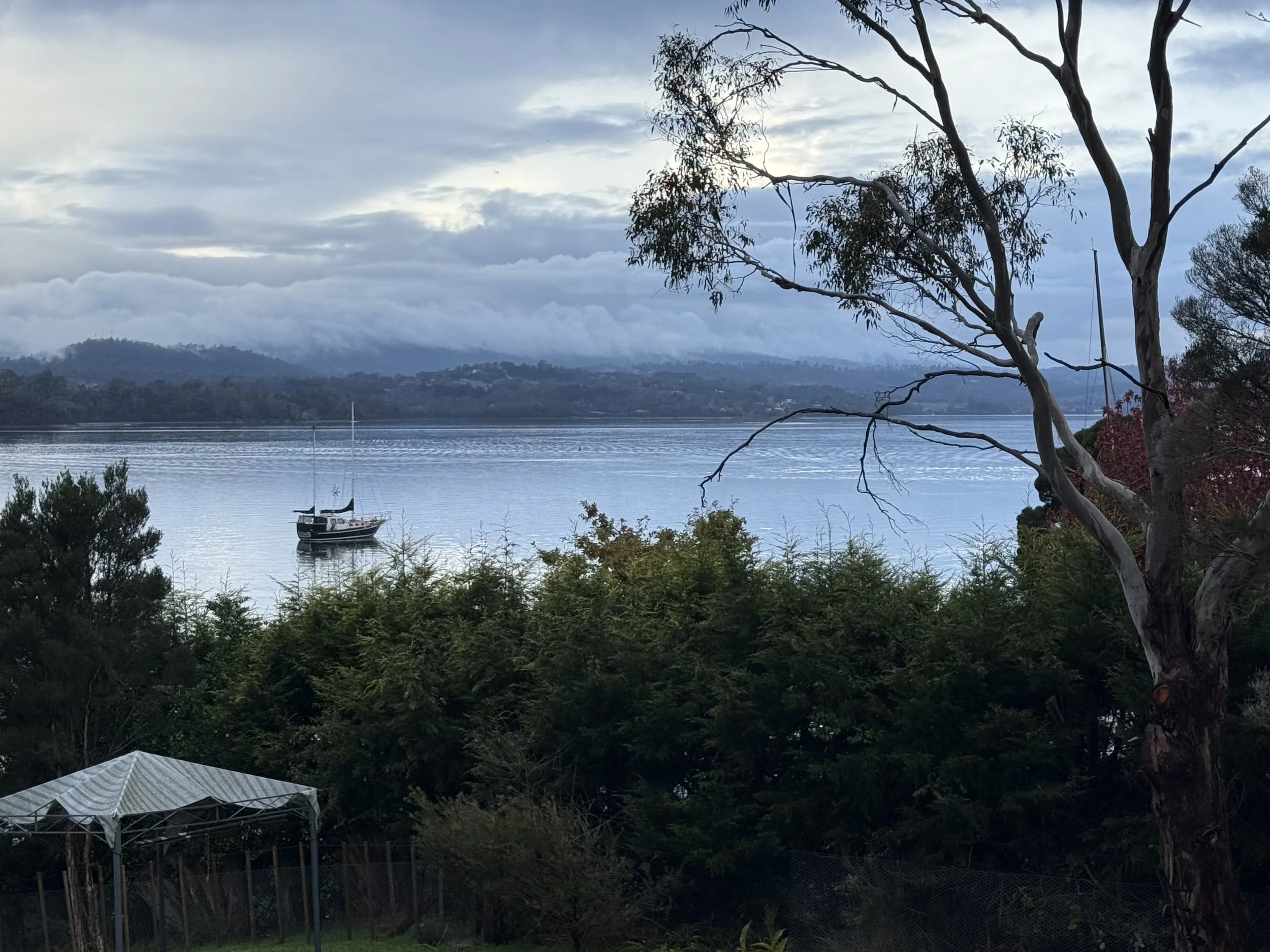 Banyula Butterfly. Photo of Tamar River views by passive house architect Michael Loubser from LOUBSER WORKSHOP