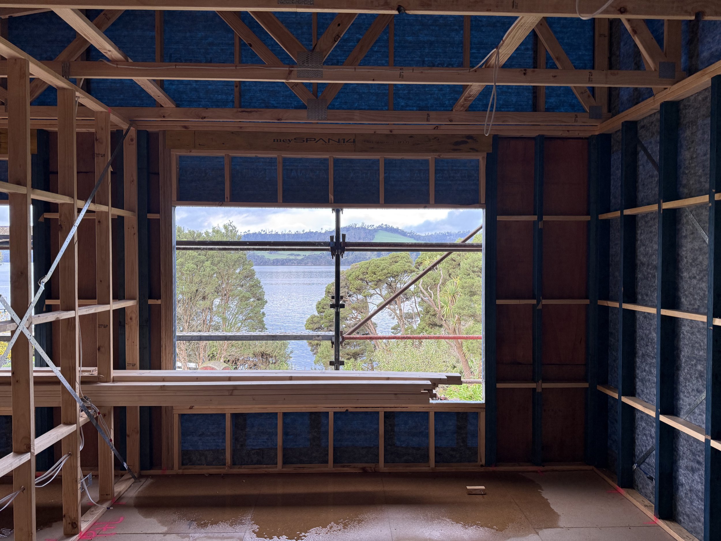 Banyula Butterfly. Photo of bedroom window river views by passive house architect Michael Loubser from LOUBSER WORKSHOP
