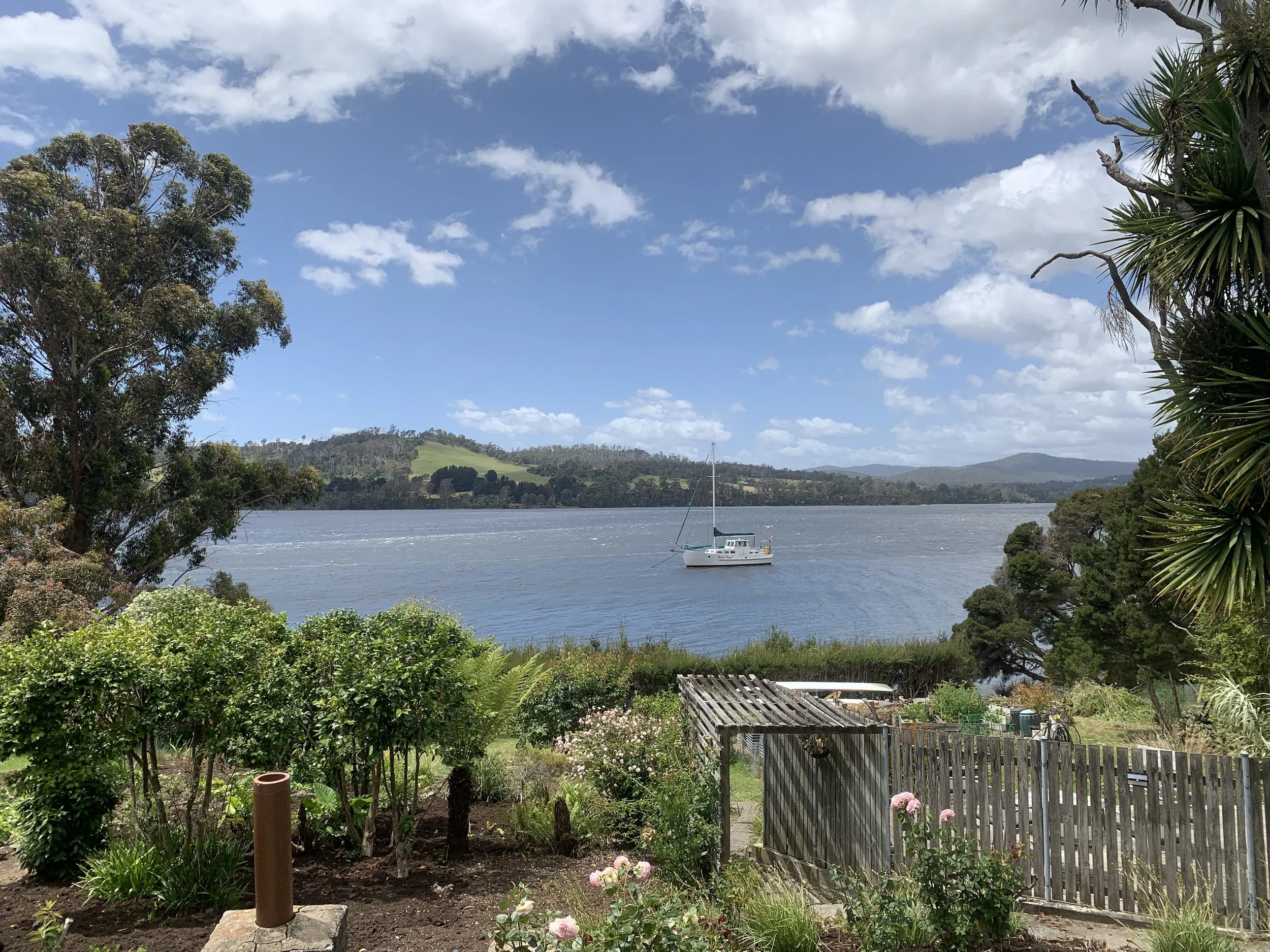 Banyula Butterfly. Site photo of the Tamar River by passive house architect Michael Loubser from LOUBSER WORKSHOP