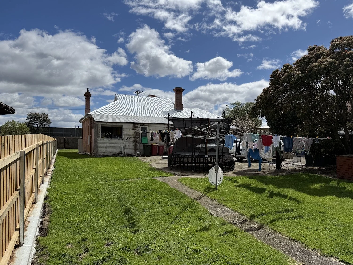 Site view of exterior. Renovation and extension to a Federation heritage home. Passive house architect Launceston Tasmania by Loubser Workshop