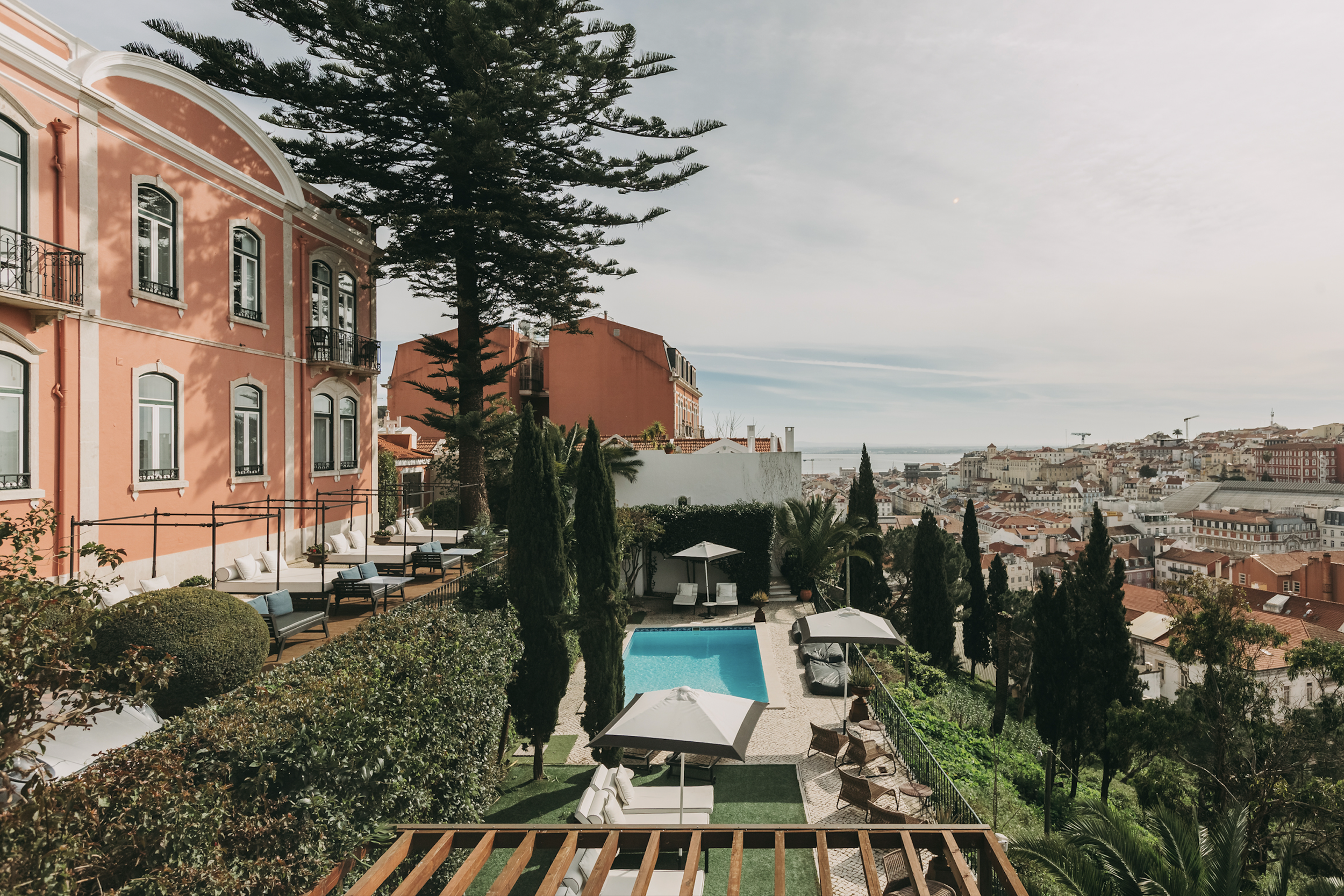 ABOVE THE CITY AT TOREL PALACE LISBON 