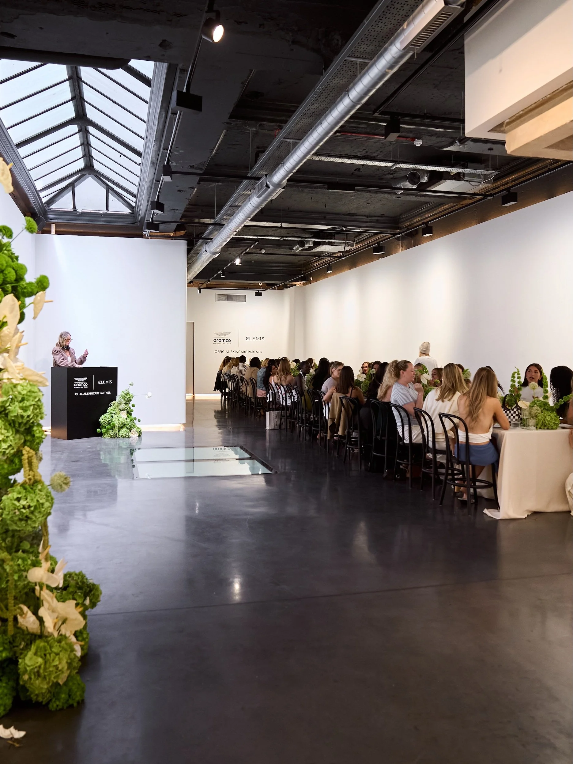 AT THE ELEMIS X ASTON MARTIN ARAMCO LUNCH
