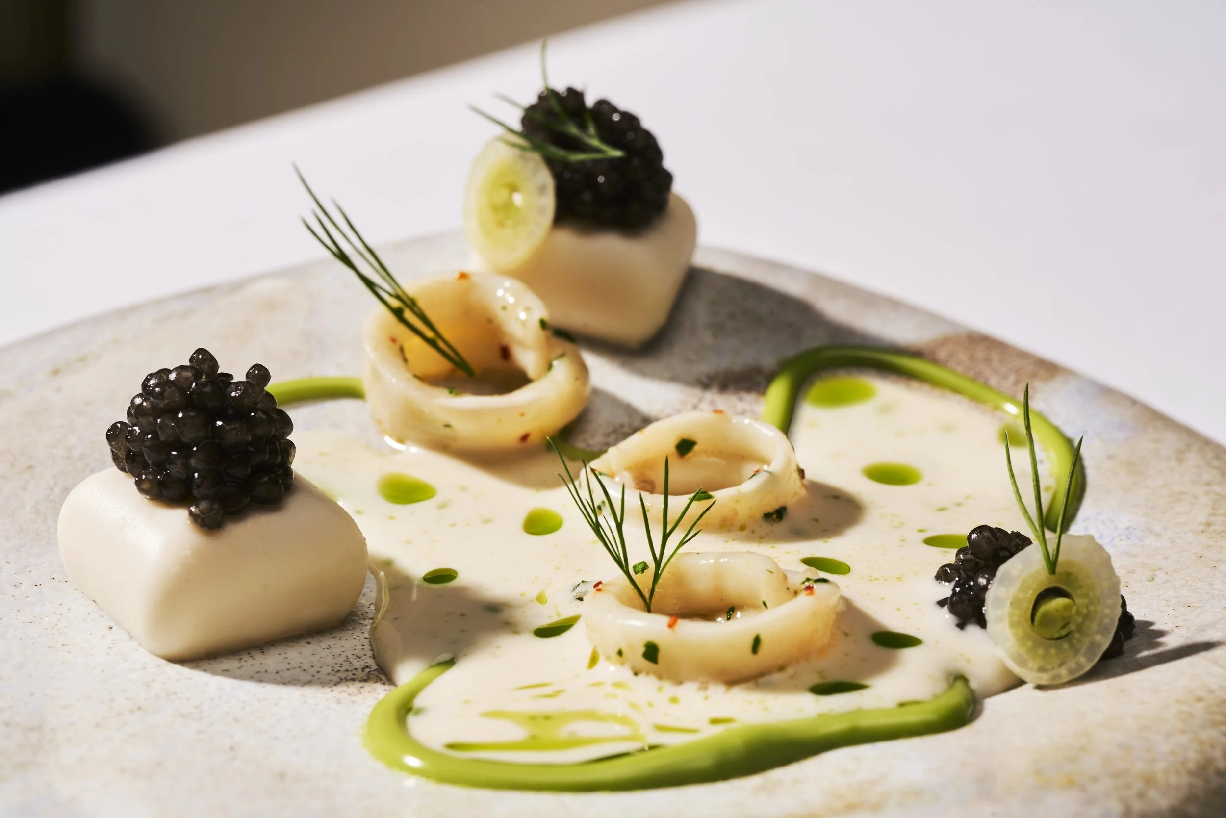 6. Fennel, sea cucumbers, and iodized sauce with Beluga caviar.jpg