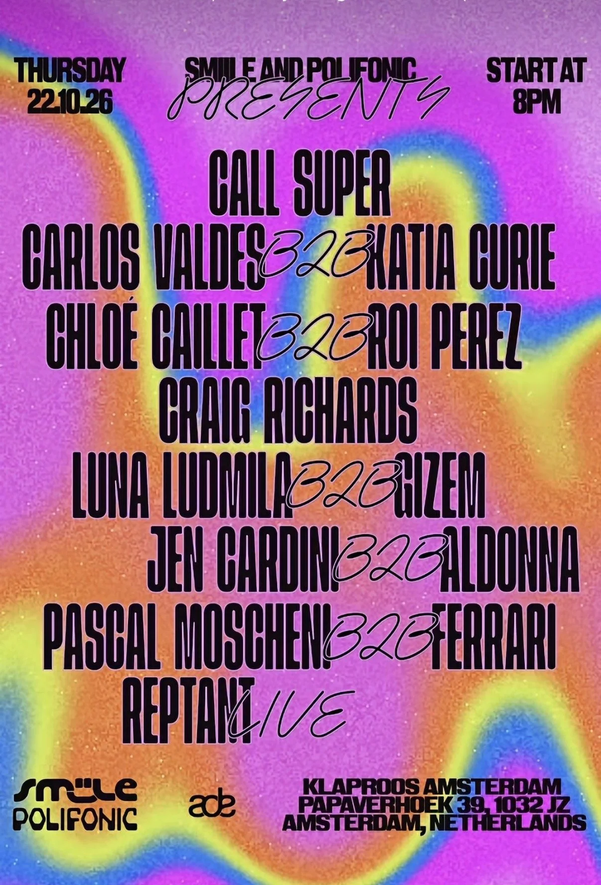 POLIFONIC AND SMIILE TAKE OVER KLAPROOS FOR ADE 2026