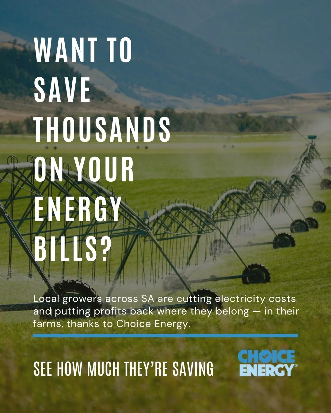 As a Proud strategic partner of the Northern Adelaide Plains Food Cluster, Choice Energy Pty Ltd  is helping local growers and producers take control of rising energy costs - and put profits back where they belong: into their businesses.

At Choice E