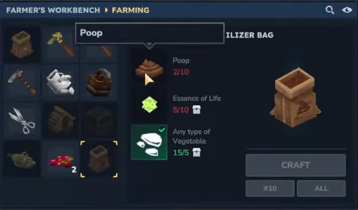 Hytale: How to Get Poop and Make Fertilizer