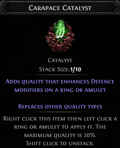 Path of Exile 2: Carapace Catalyst Guide