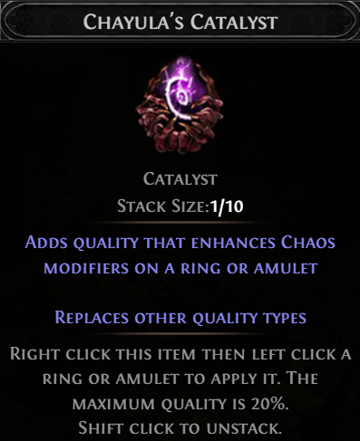 Path of Exile 2: Chayula’s Catalyst Guide