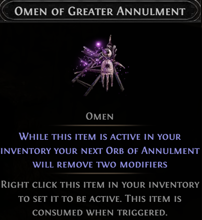 Path of Exile 2: Omen of Greater Annulment Guide and How to Get