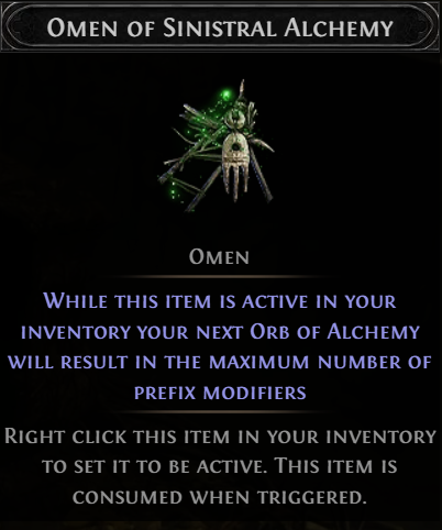 Path of Exile 2: Omen of Sinistral Alchemy Guide and How to Get
