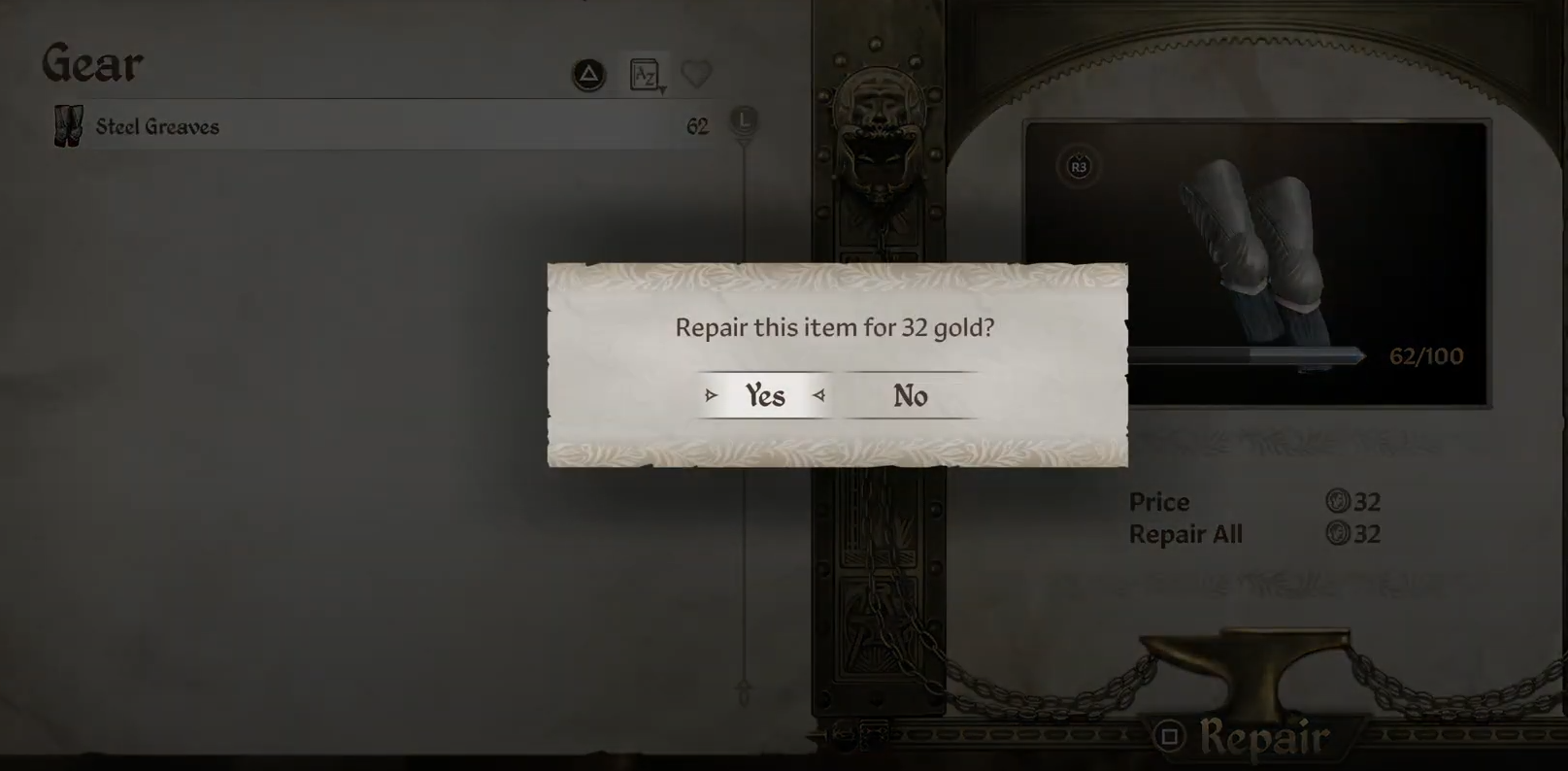 How to Repair Armor in Oblivion Remastered